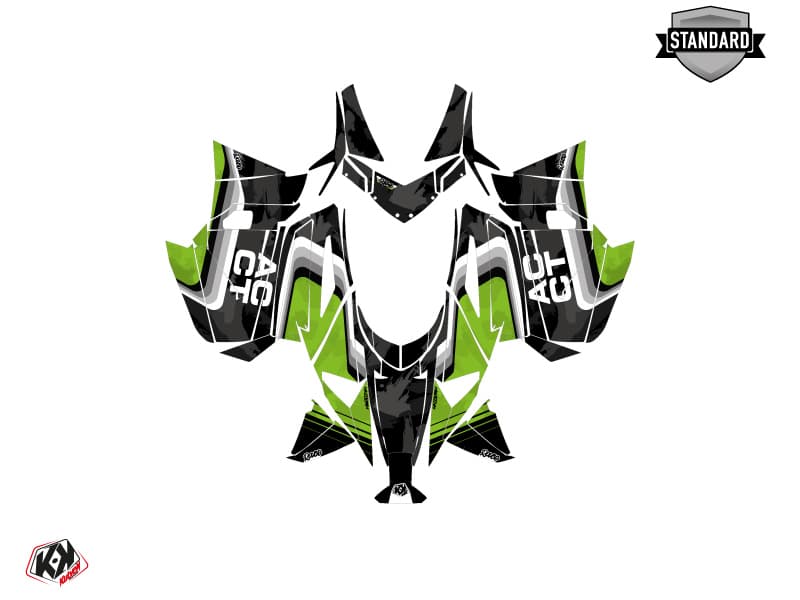 Kit graphique Motoneige ARCTIC CAT NORSEMAN X 8000 RACE Vert | Arctic Cat | Kutvek - View 2