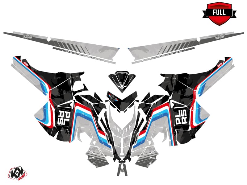 Snowmobile POLARIS RMK PRO AXYS RACE Black graphic kit | Polaris | Kutvek - View 3