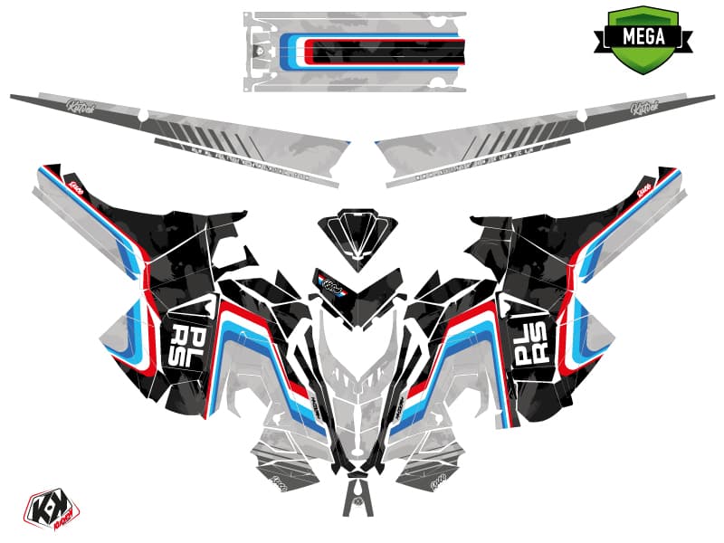 Snowmobile POLARIS RMK PRO AXYS RACE Black graphic kit | Polaris | Kutvek - View 4