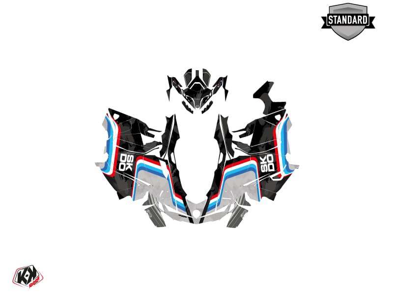 Kit graphique Motoneige SKIDOO GRAND TOURING LIMITED 600R E-TEC RACE Noir | Skidoo | Kutvek - View 2