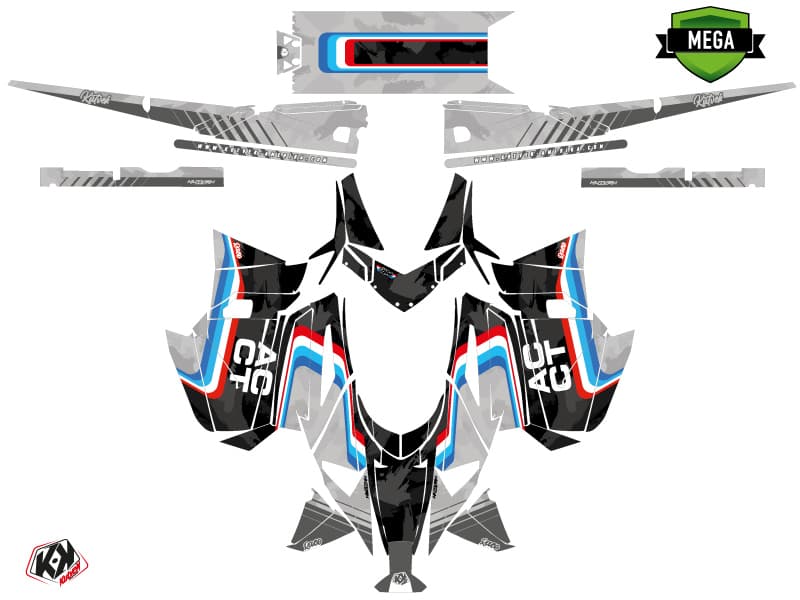 kit de decoración motoneige arctic cat m alpha one race negro | Arctic Cat | Kutvek - View 4