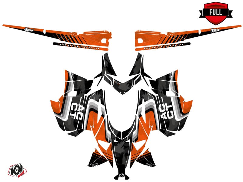 Graphic Kit Snowmobile Arctic Cat M Alpha One Race Orange | Arctic Cat | Kutvek - View 3