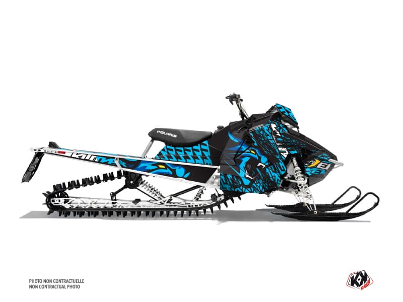 Graphic Kit Snowmobile Polaris RMK Pro Axys Keen Blue