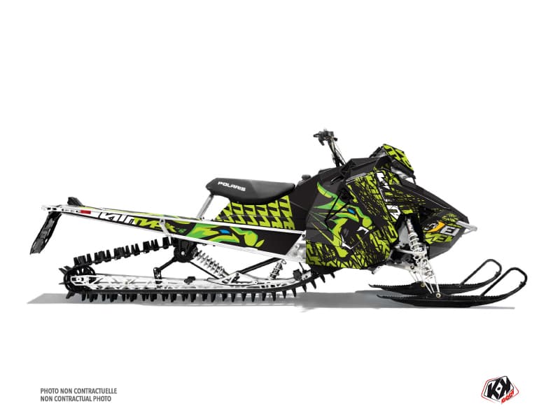 Graphic Kit Snowmobile Polaris RMK Pro Axys Keen Green