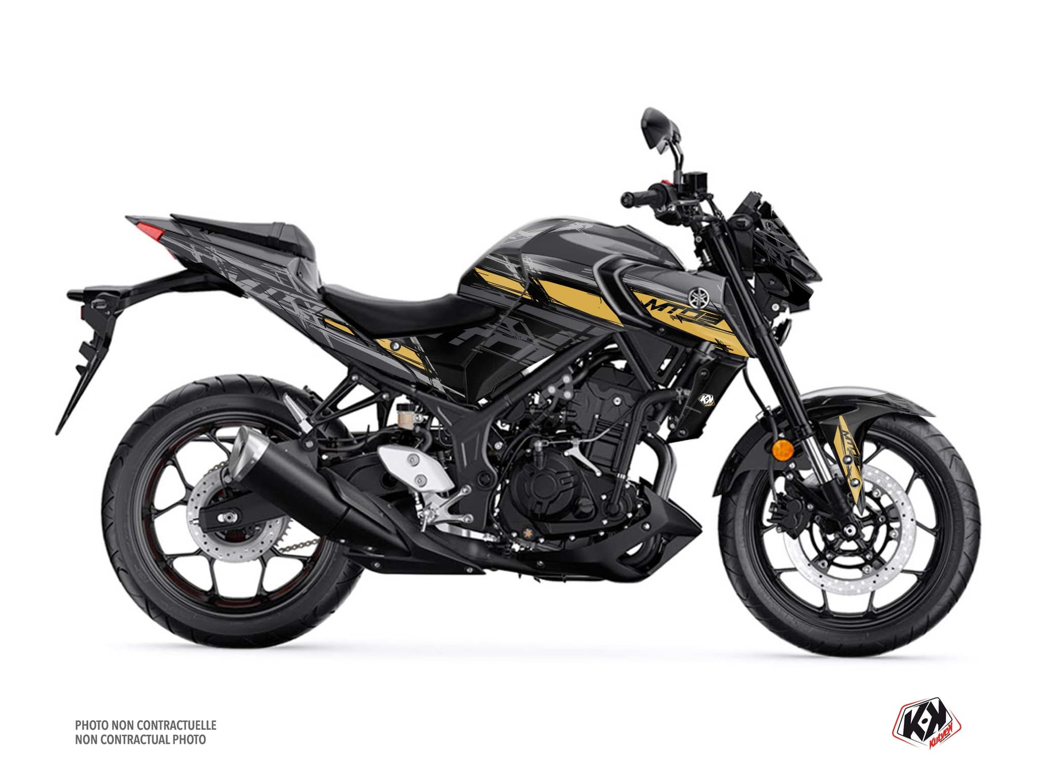Kit graphique Moto Channel Yamaha MT 03 Noir