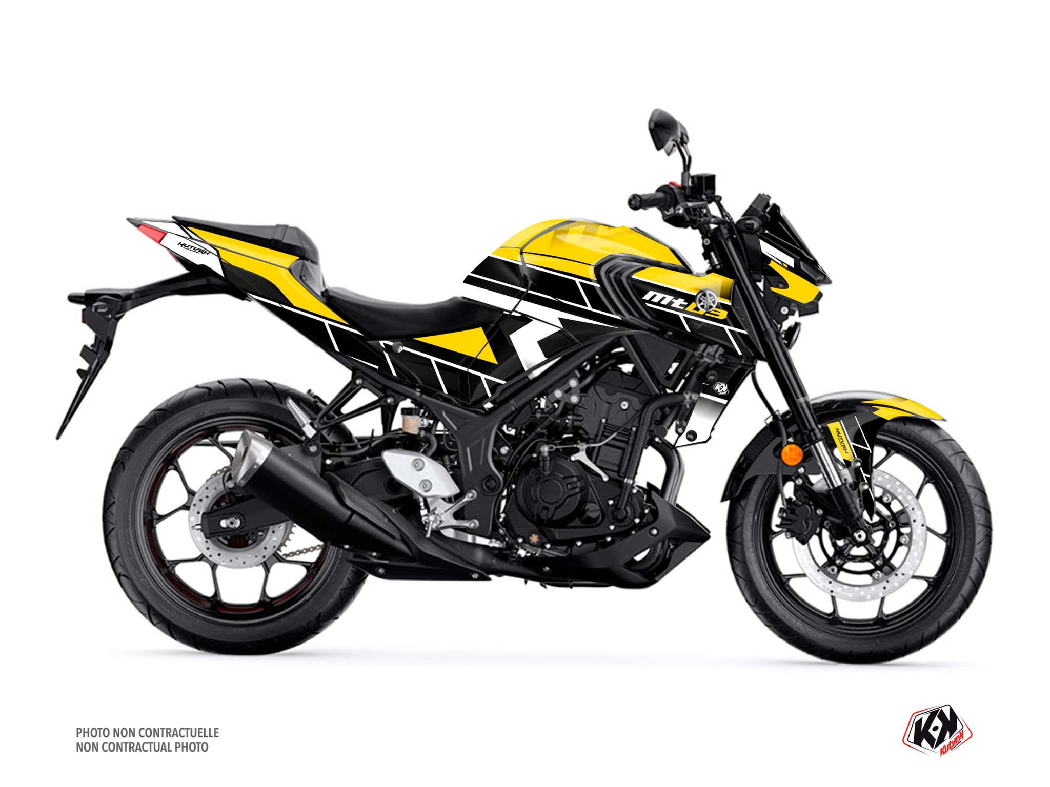 Kit graphique Moto Conquer Yamaha MT 03 Noir