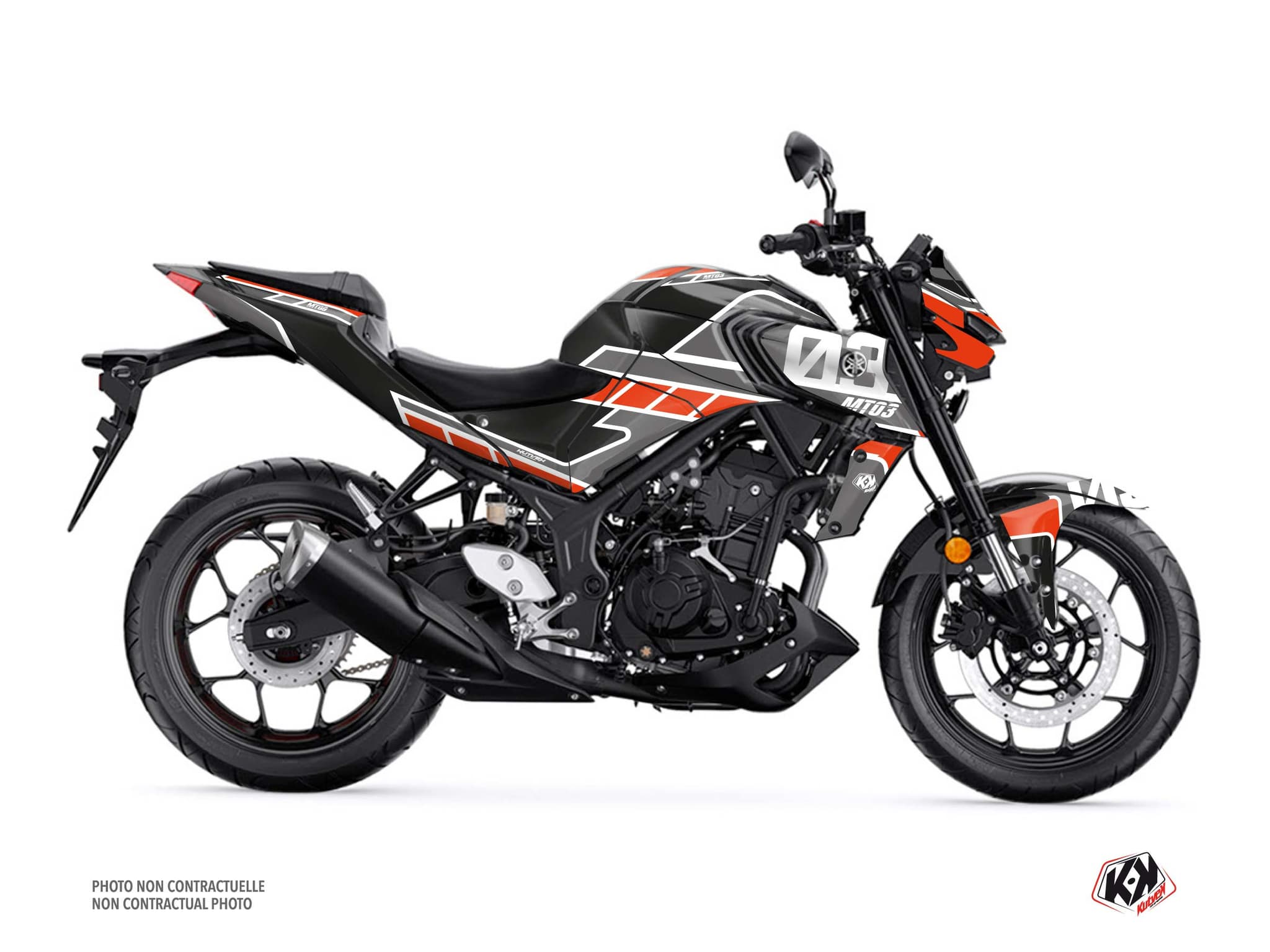 kit graphique moto yamaha mt 03 player noir