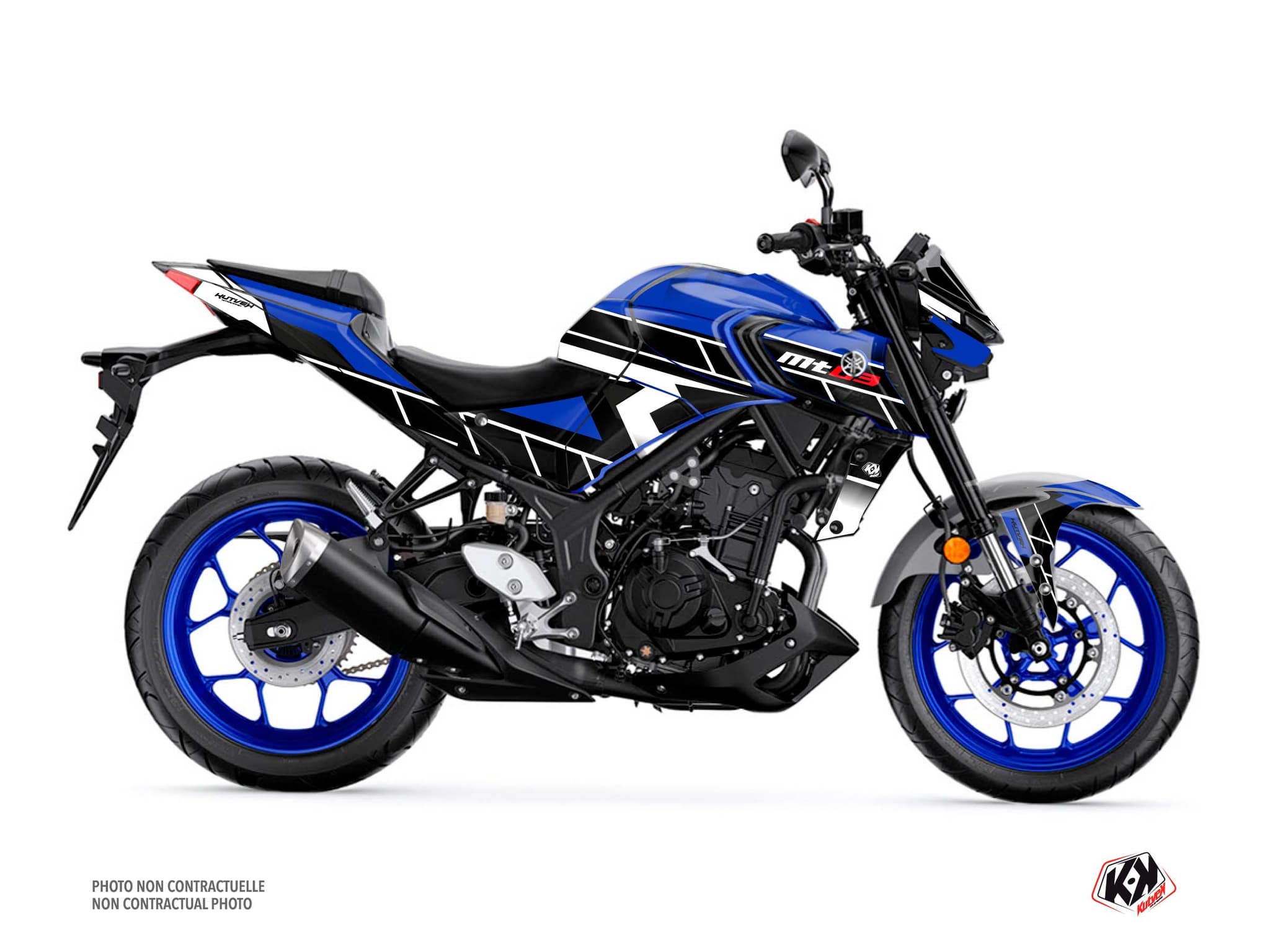 kit graphique moto yamaha mt 03 conquer bleu