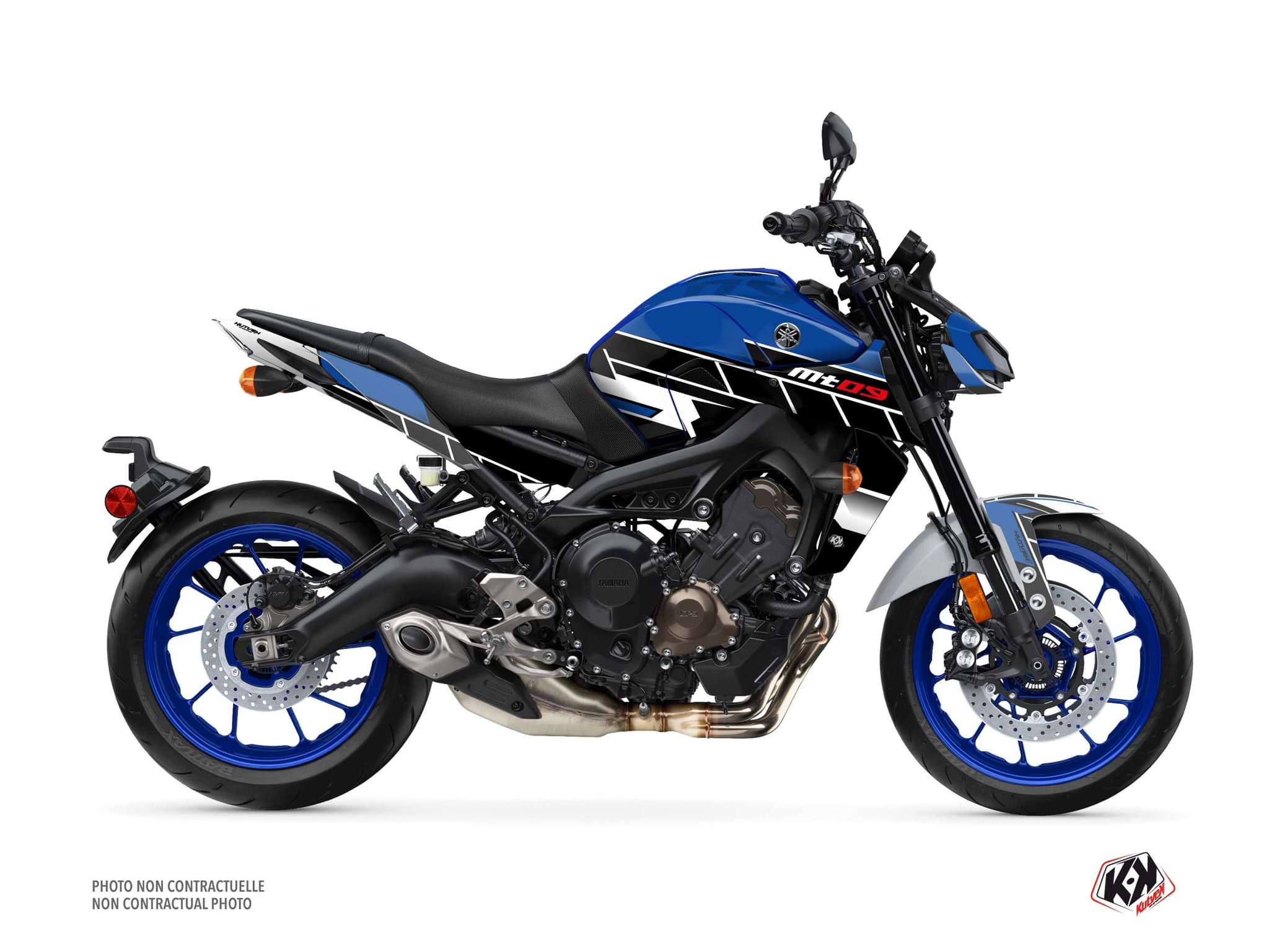 Kit graphique Moto Conquer Yamaha MT 09 Bleu