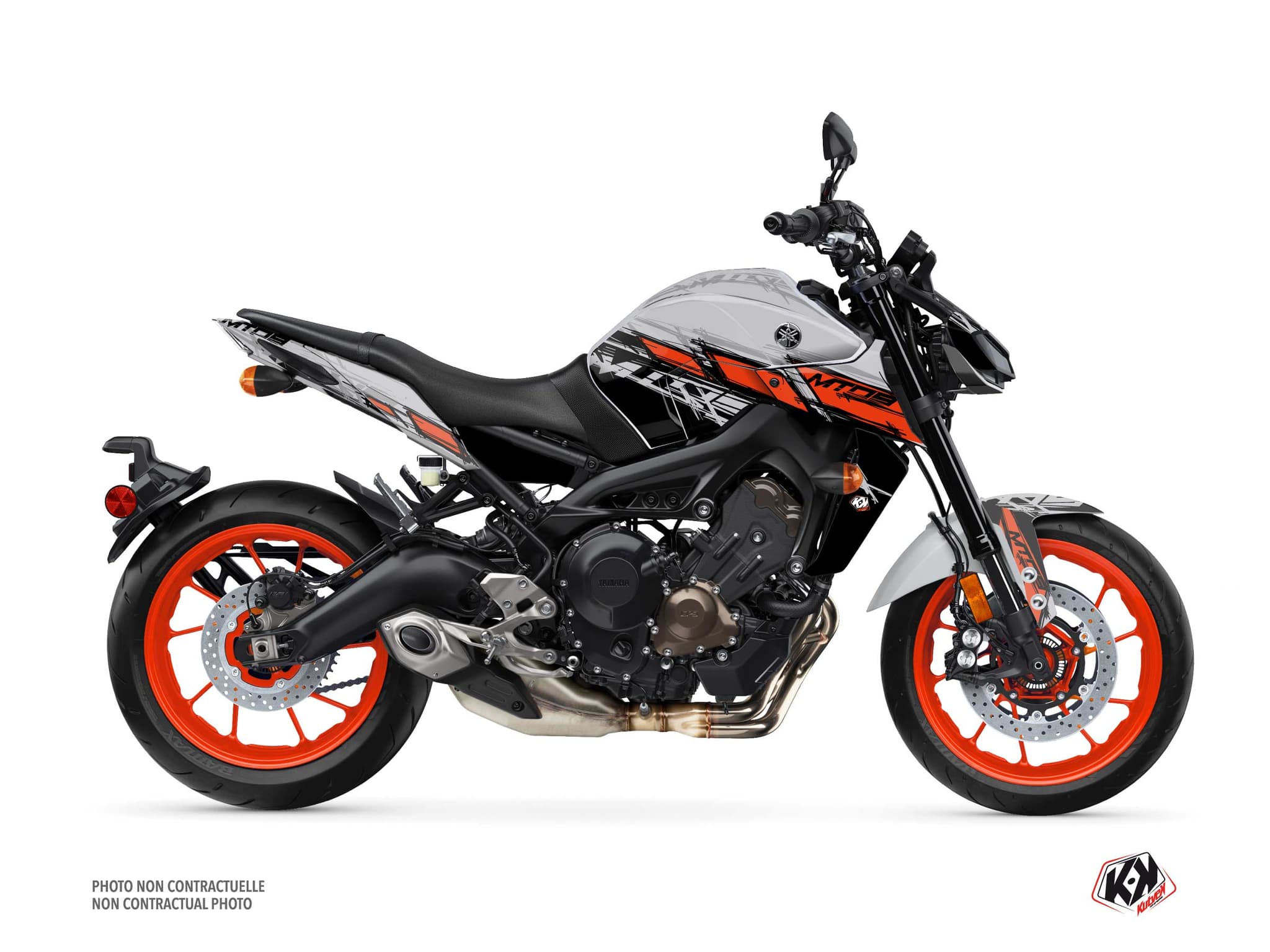 kit graphique moto yamaha mt 09 channel gris