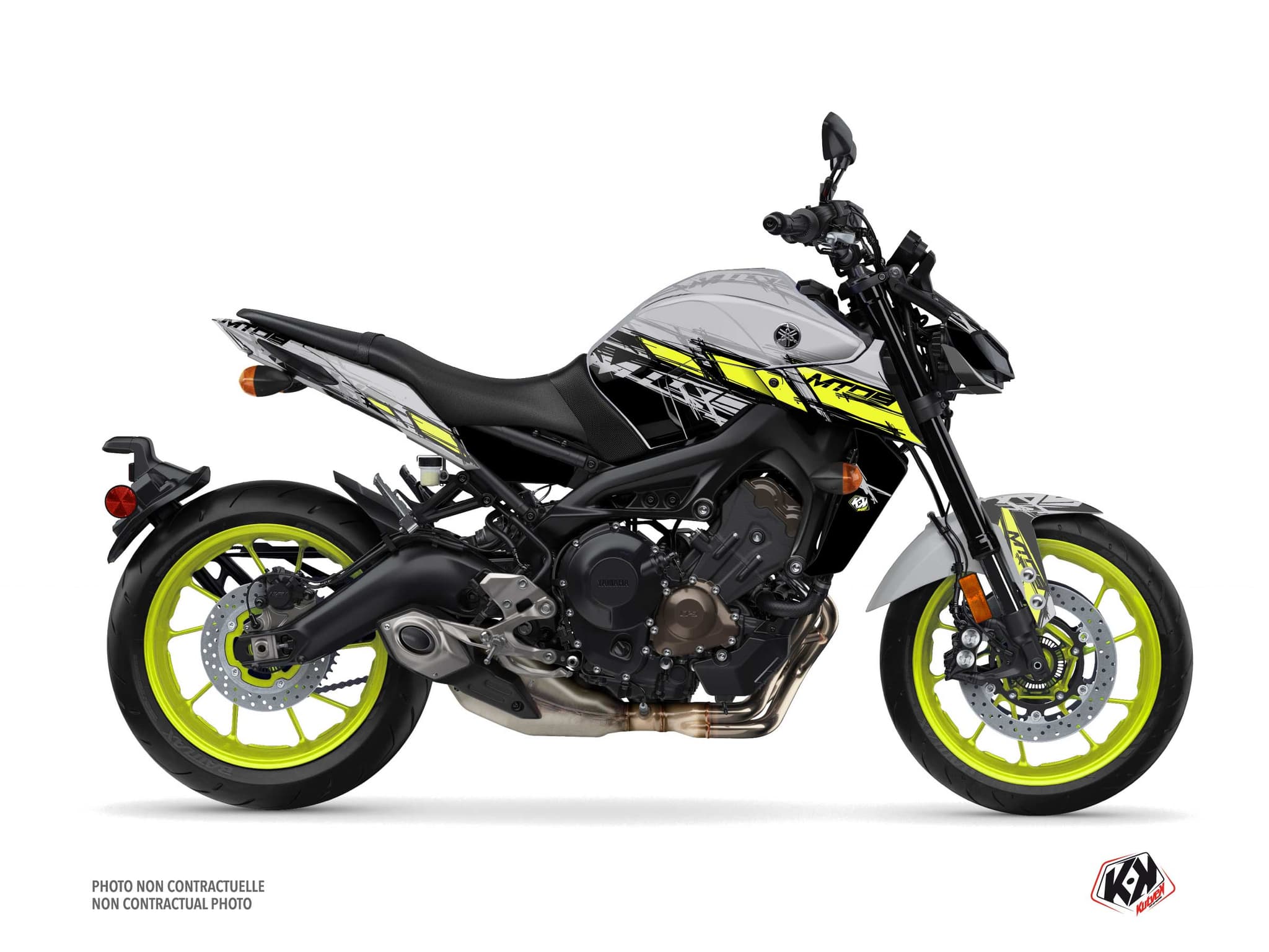 Kit graphique Moto Channel Yamaha MT 09 Jaune
