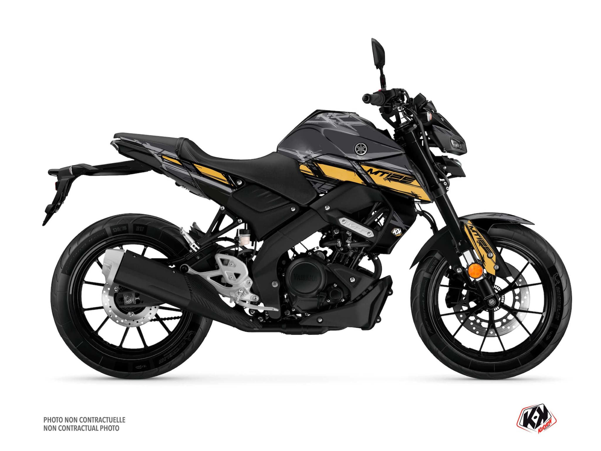 Kit graphique Moto Channel Yamaha MT 125 Noir
