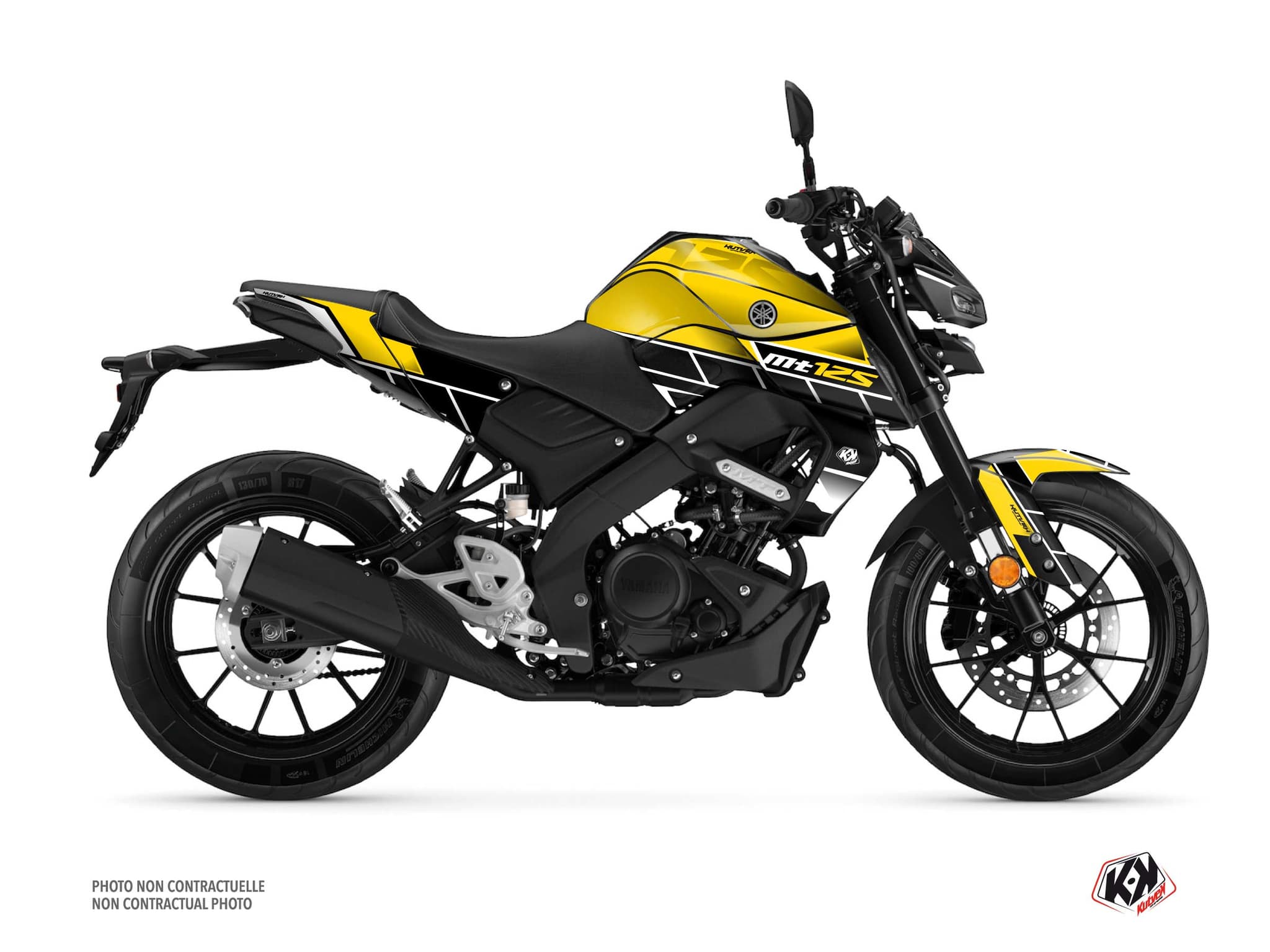 Kit graphique Moto Conquer Yamaha MT 125 Noir