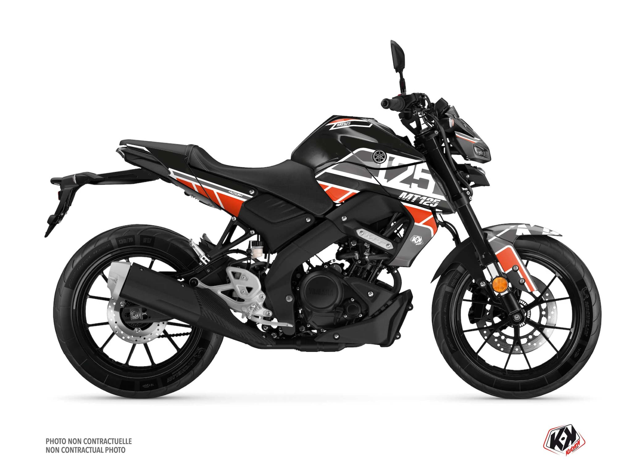kit graphique moto yamaha mt 125 player noir