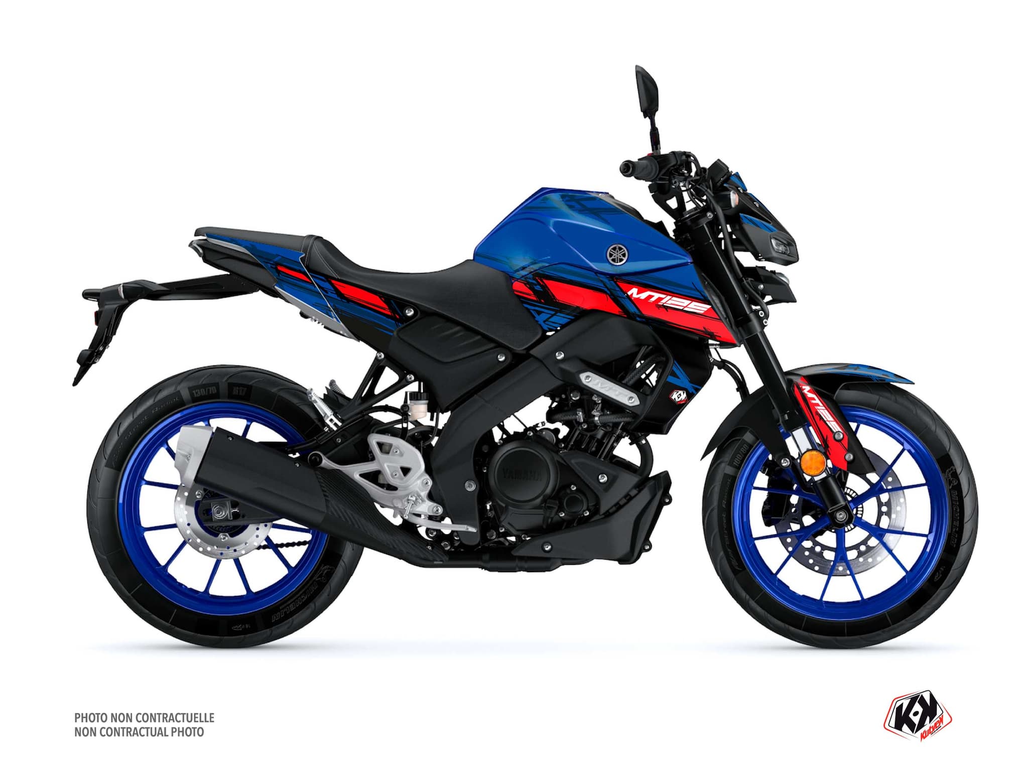 kit graphique moto yamaha mt 125 channel bleu