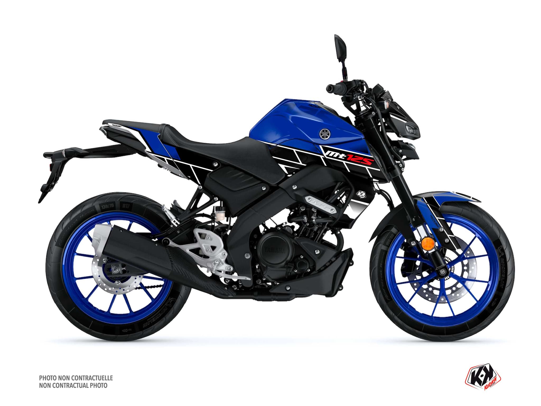 kit graphique moto yamaha mt 125 conquer bleu