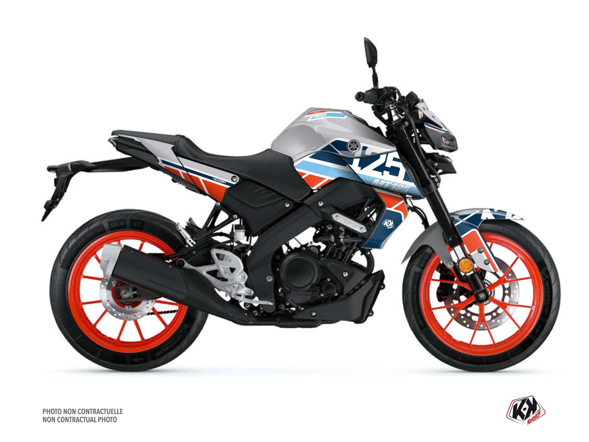 kit graphique moto yamaha mt 125 player gris