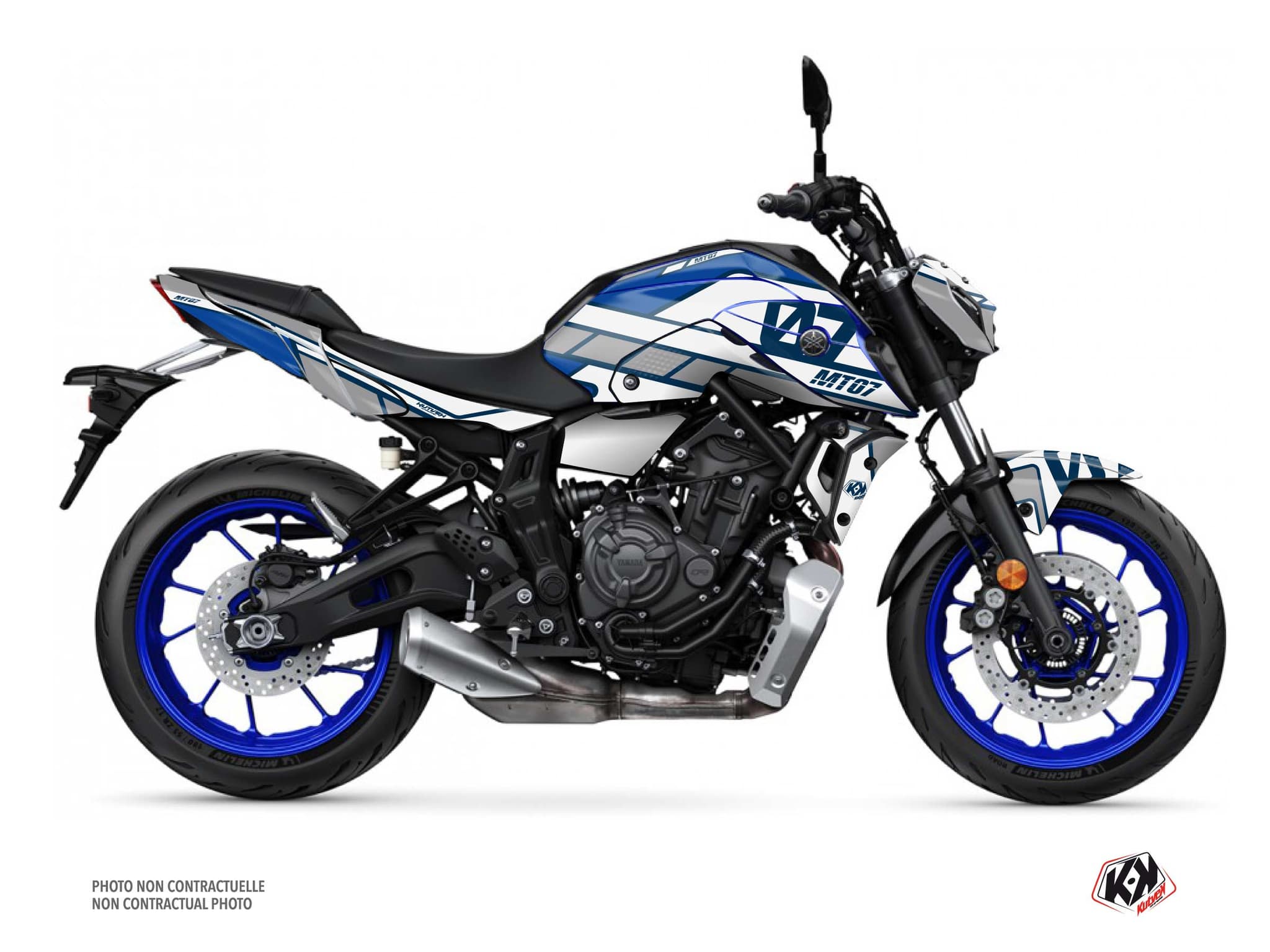 Yamaha MT 07 Street Bike Player Graphic Kit Blue