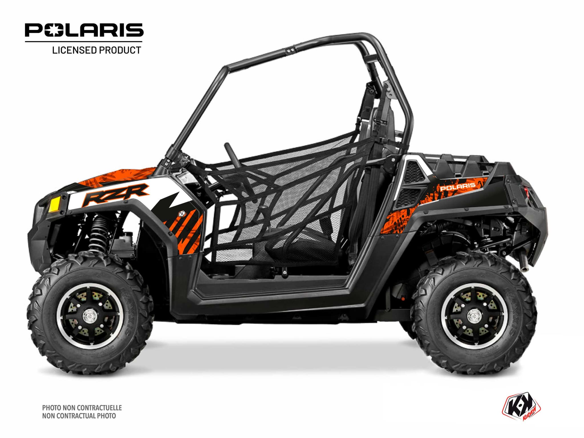 kit graphique ssv polaris rzr 570 chaser orange