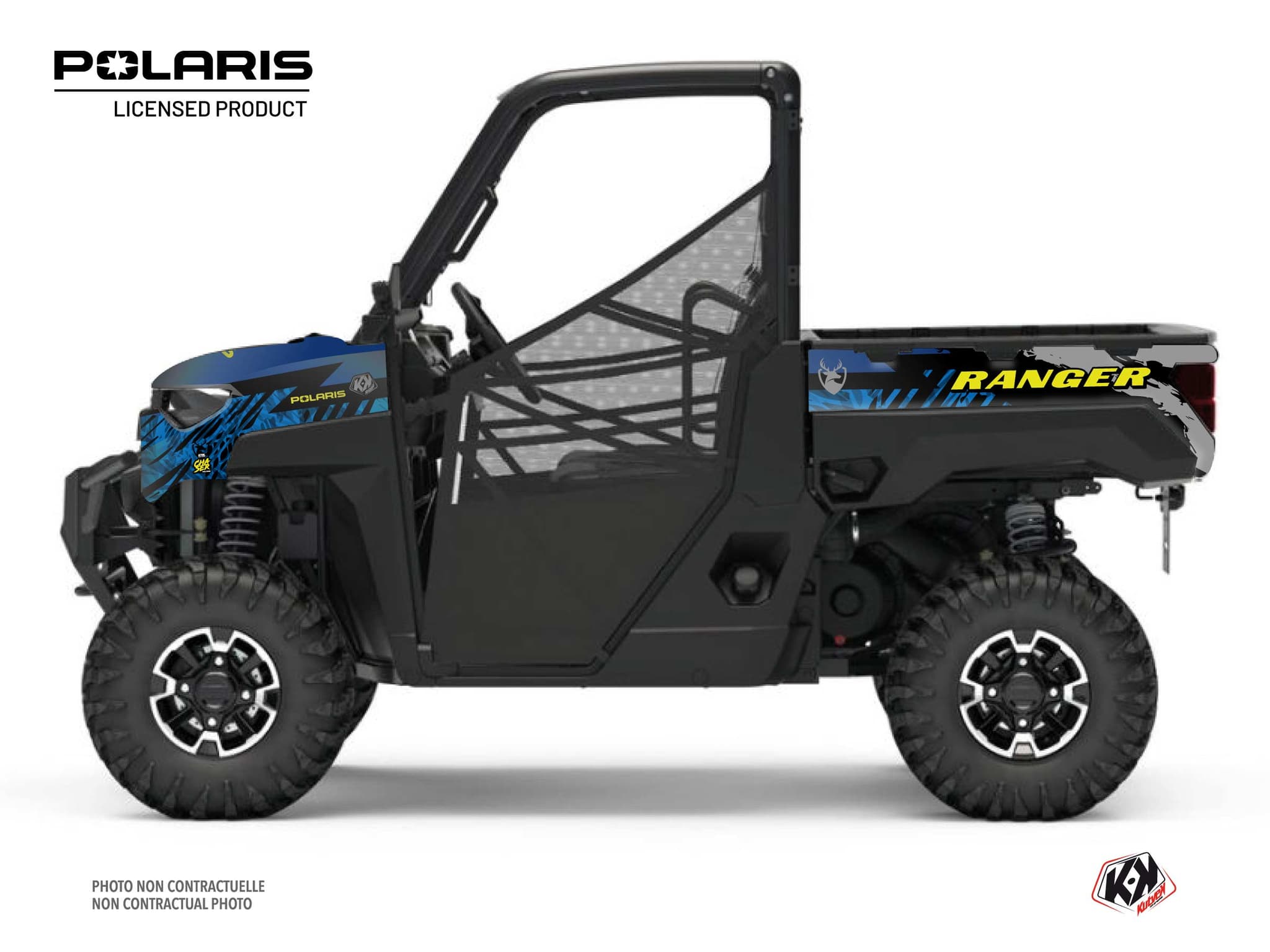 kit graphique ssv chaser polaris ranger xp 1000 bleu
