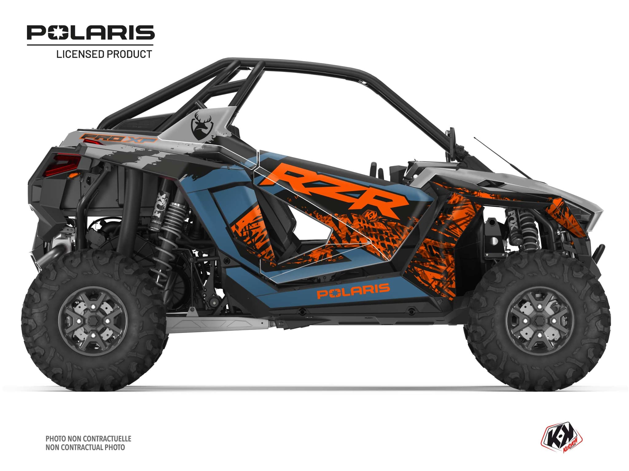kit graphique ssv polaris rzr pro xp ultimate chaser bleu
