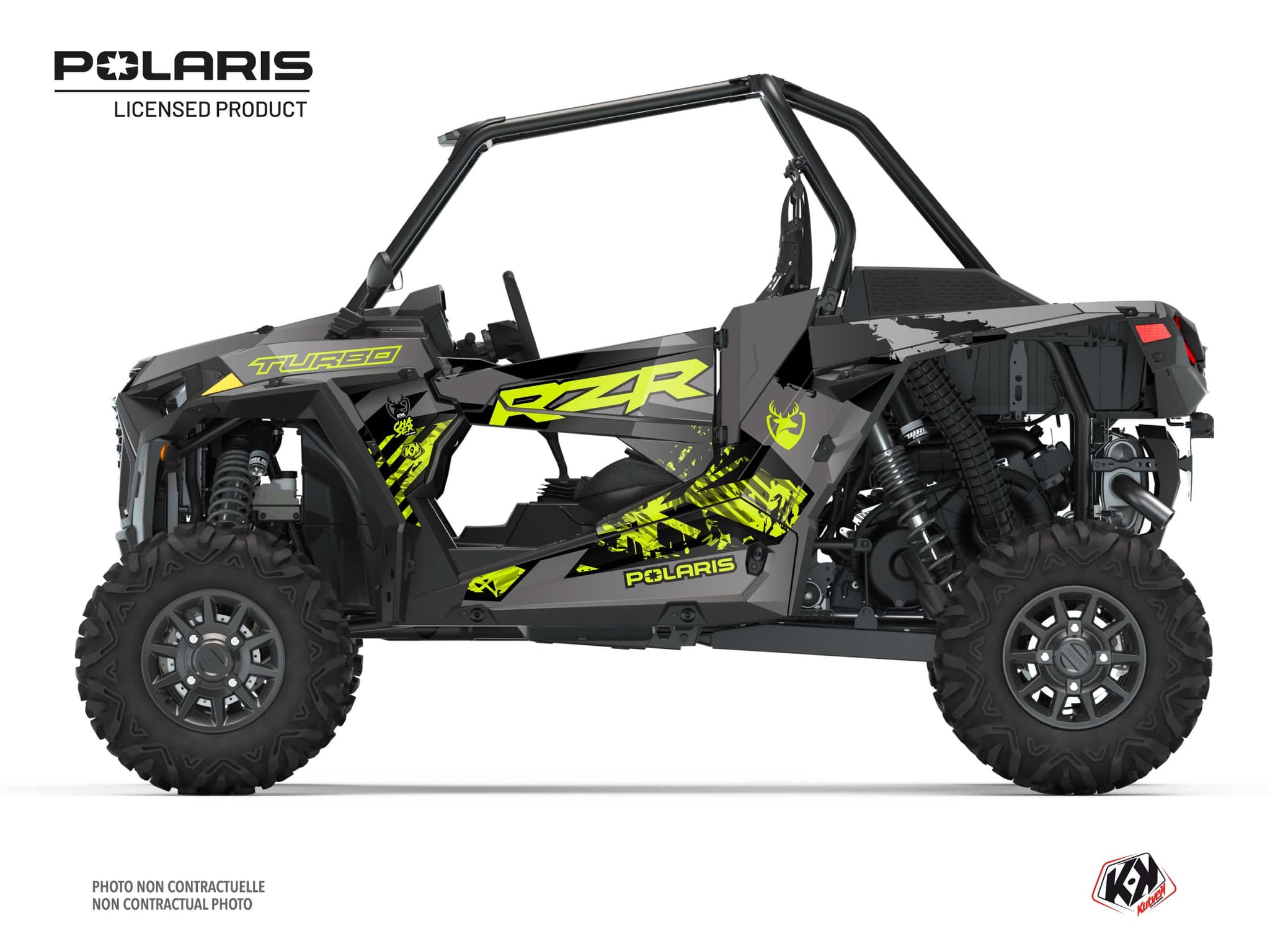 kit graphique ssv polaris rzr xp turbo chaser jaune