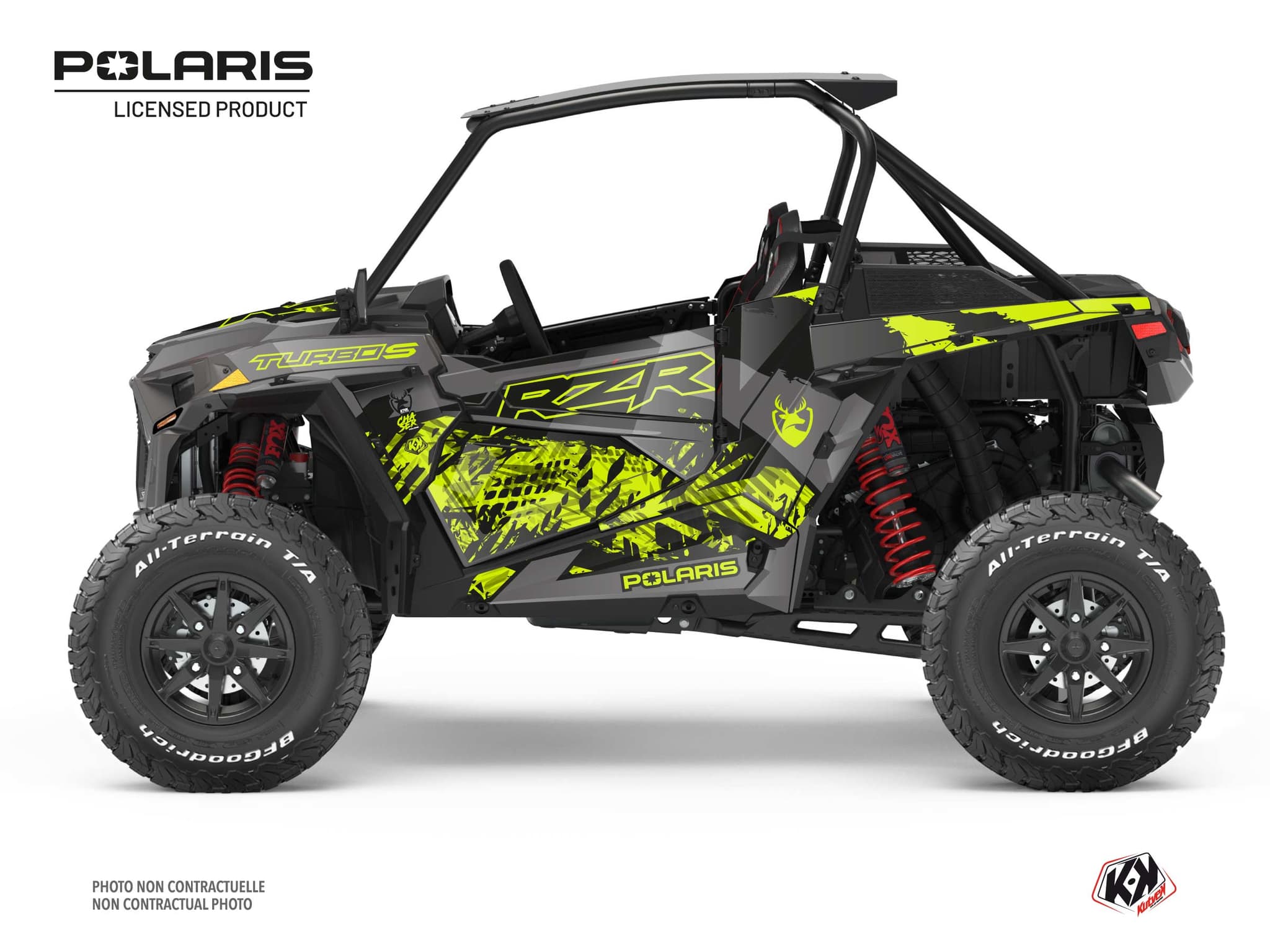 kit graphique ssv chaser polaris rzr turbo s jaune