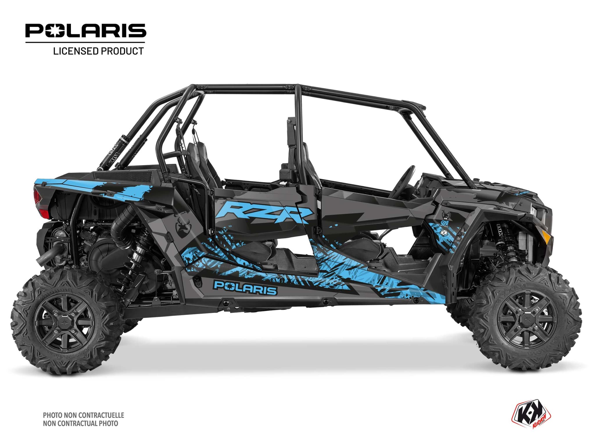Kit graphique SSV Chaser Polaris RZR S 1000 4 portes Bleu