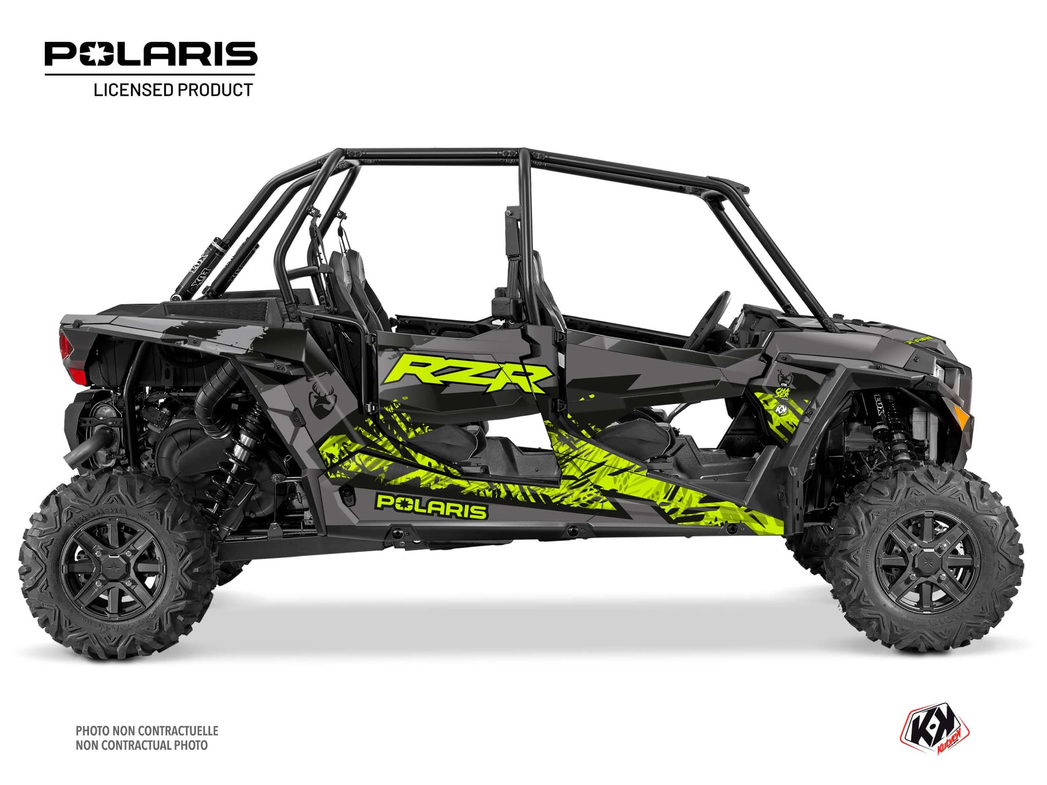 Kit graphique SSV Chaser Polaris RZR XP 1000 4 portes Jaune