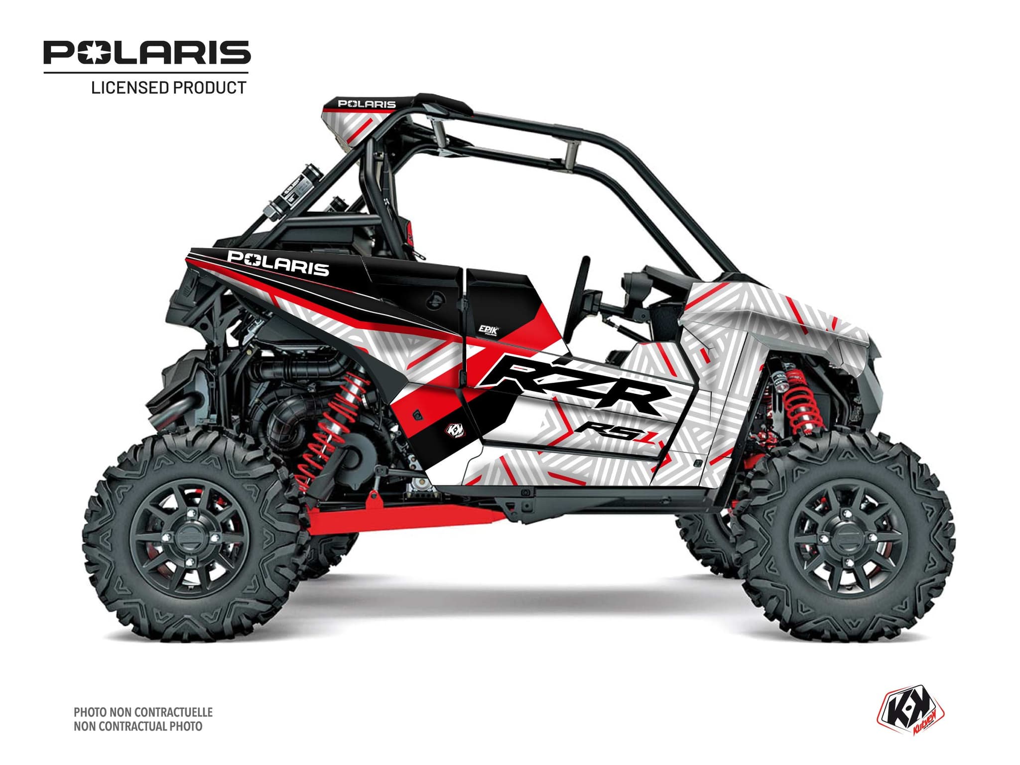 kit graphique ssv polaris rzr rs1 epik blanc