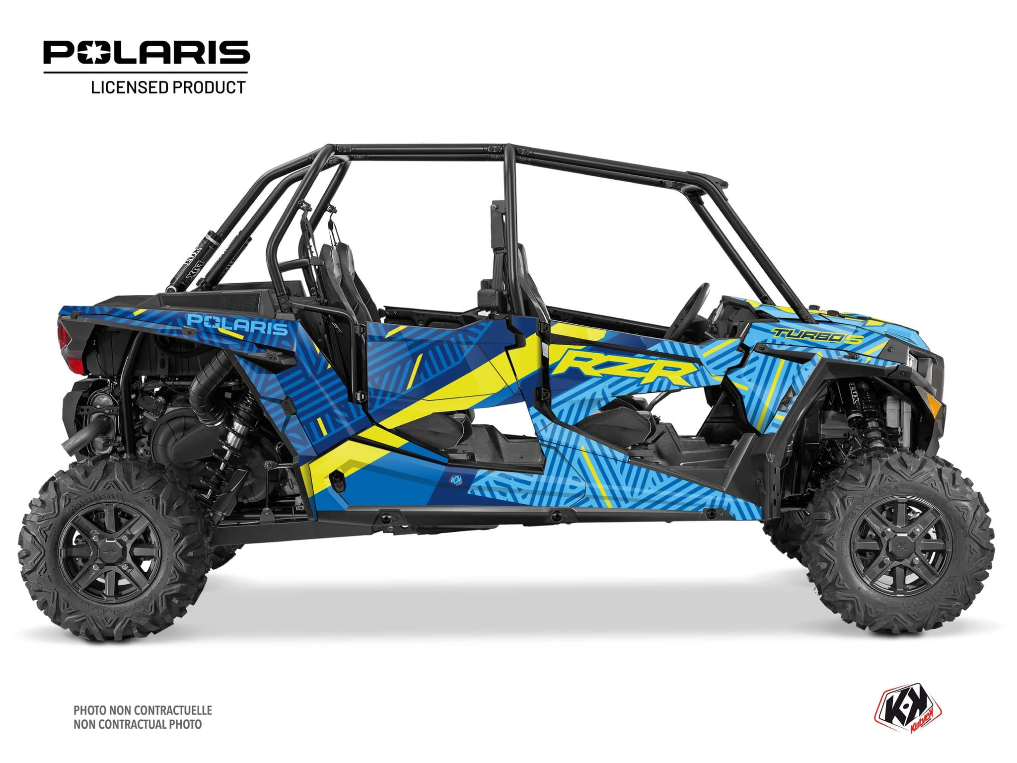 kit graphique ssv polaris rzr turbo s 4 portes epik bleu
