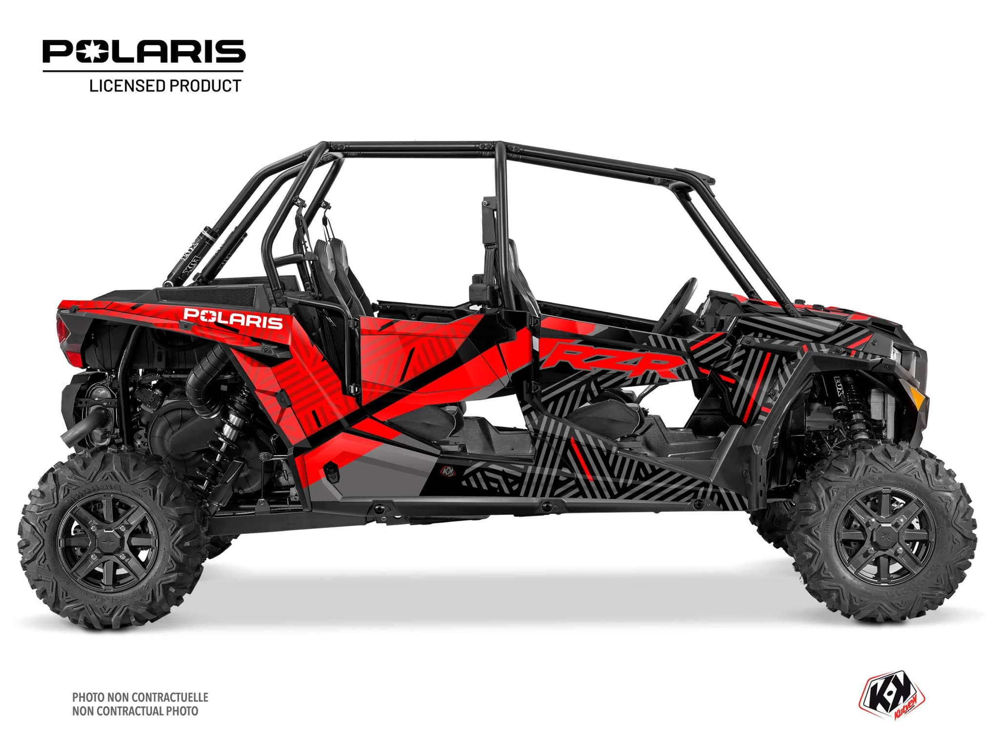 kit graphique ssv polaris rzr s 1000 4 portes epik noir