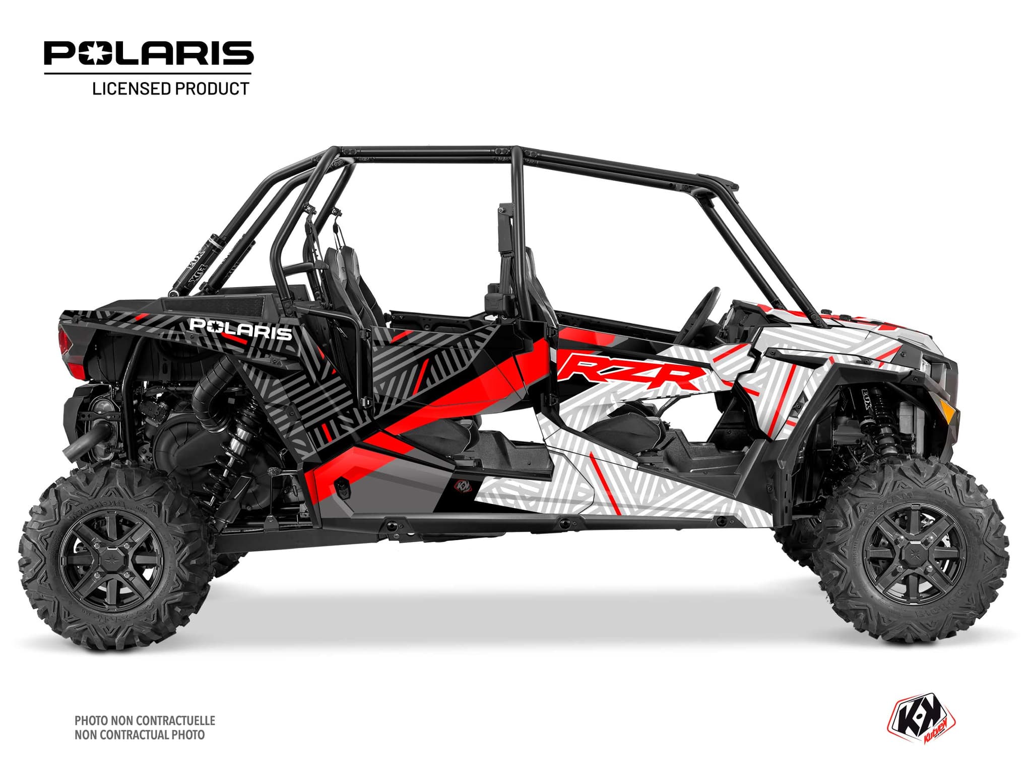 Polaris RZR XP 1000 4 doors UTV Epik Graphic Kit White | Polaris | Kutvek