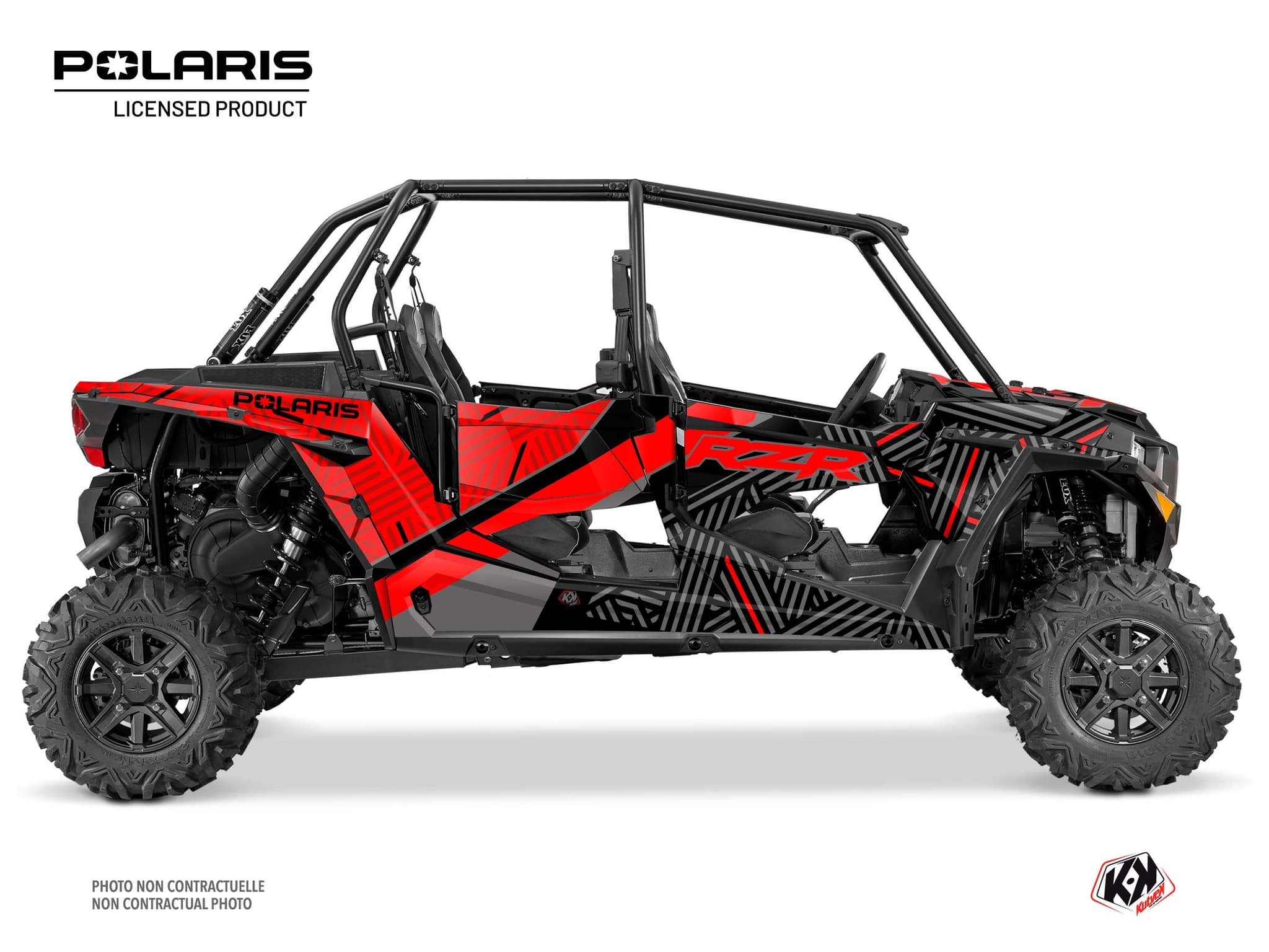 kit graphique ssv polaris rzr xp 1000 4 portes epik noir