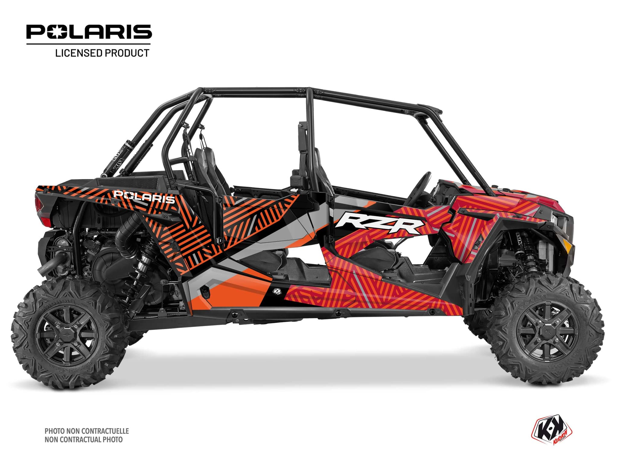 kit graphique ssv polaris rzr xp 1000 4 portes epik orange