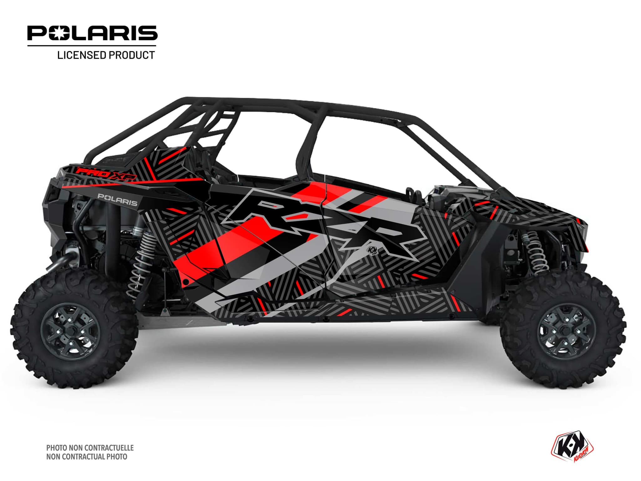 kit graphique ssv polaris rzr pro xp 4 portes epik noir
