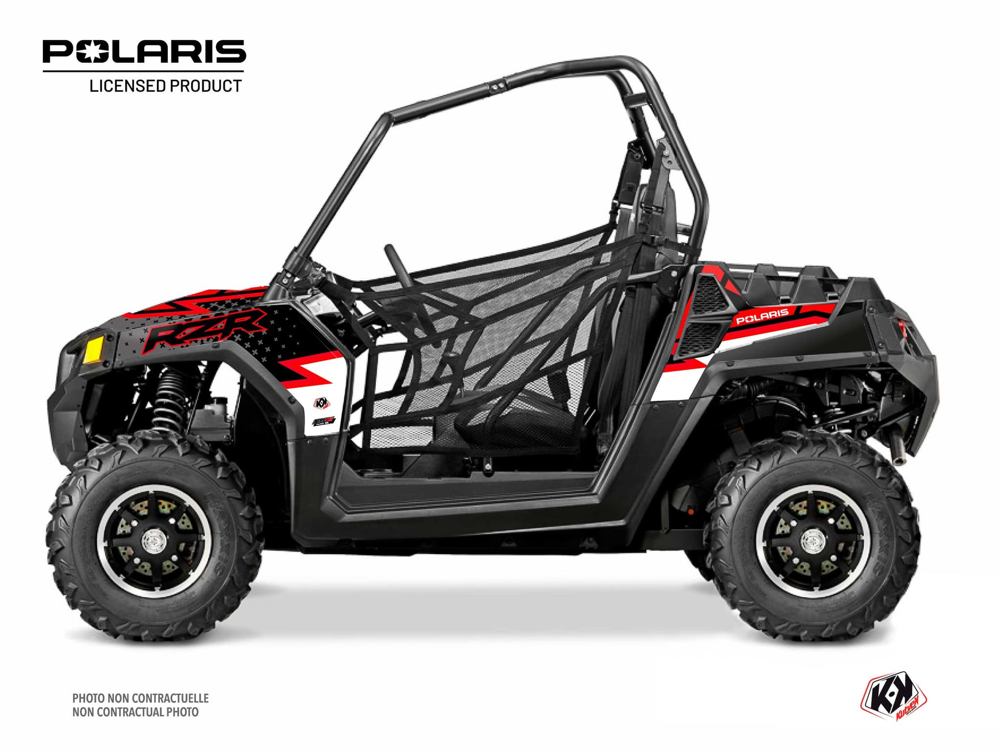 kit graphique ssv polaris rzr 570 stun blanc