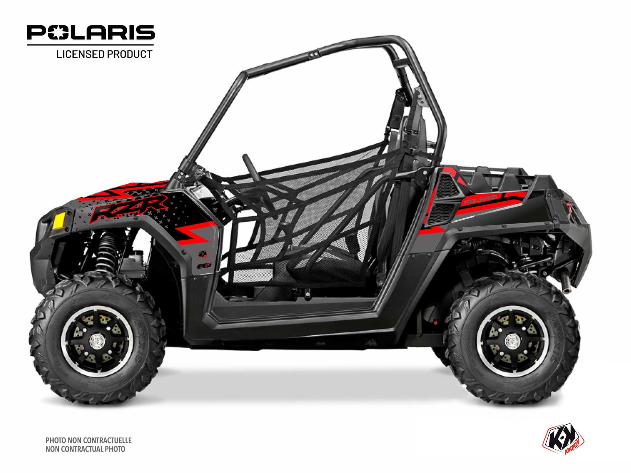 kit graphique ssv polaris rzr 570 stun noir