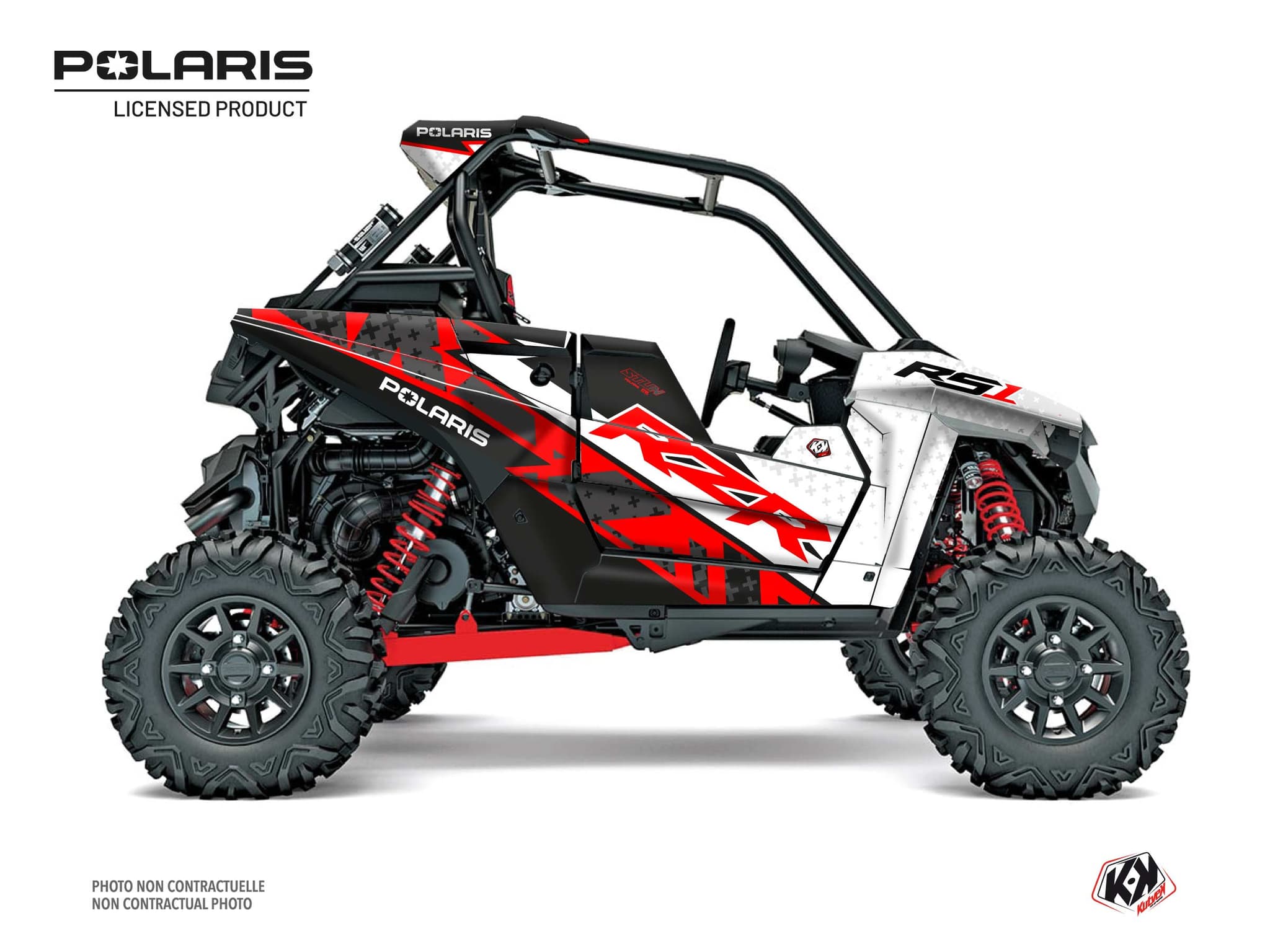 kit graphique ssv polaris rzr rs1 stun blanc