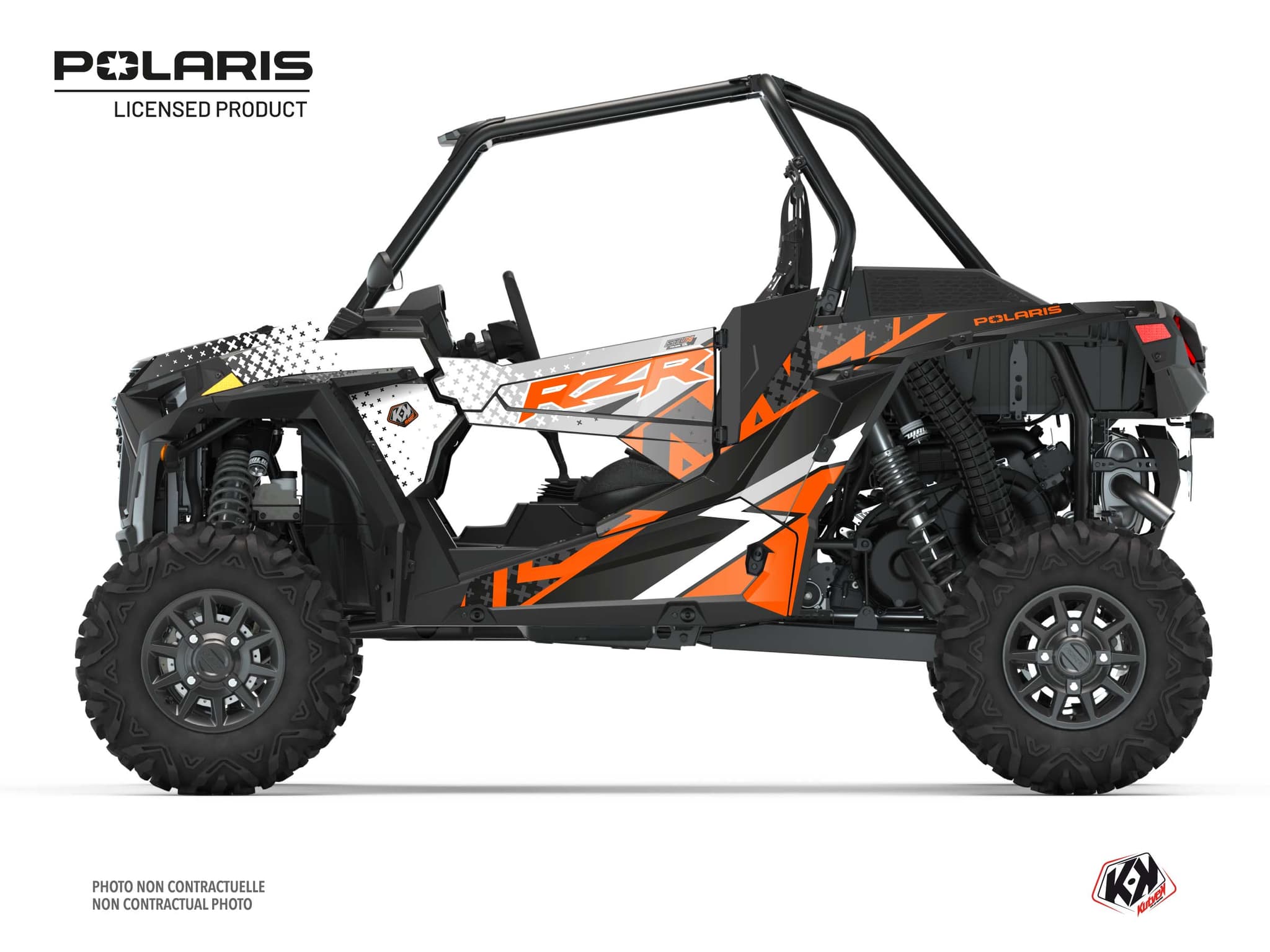 kit graphique ssv polaris rzr xp 1000 stun blanc