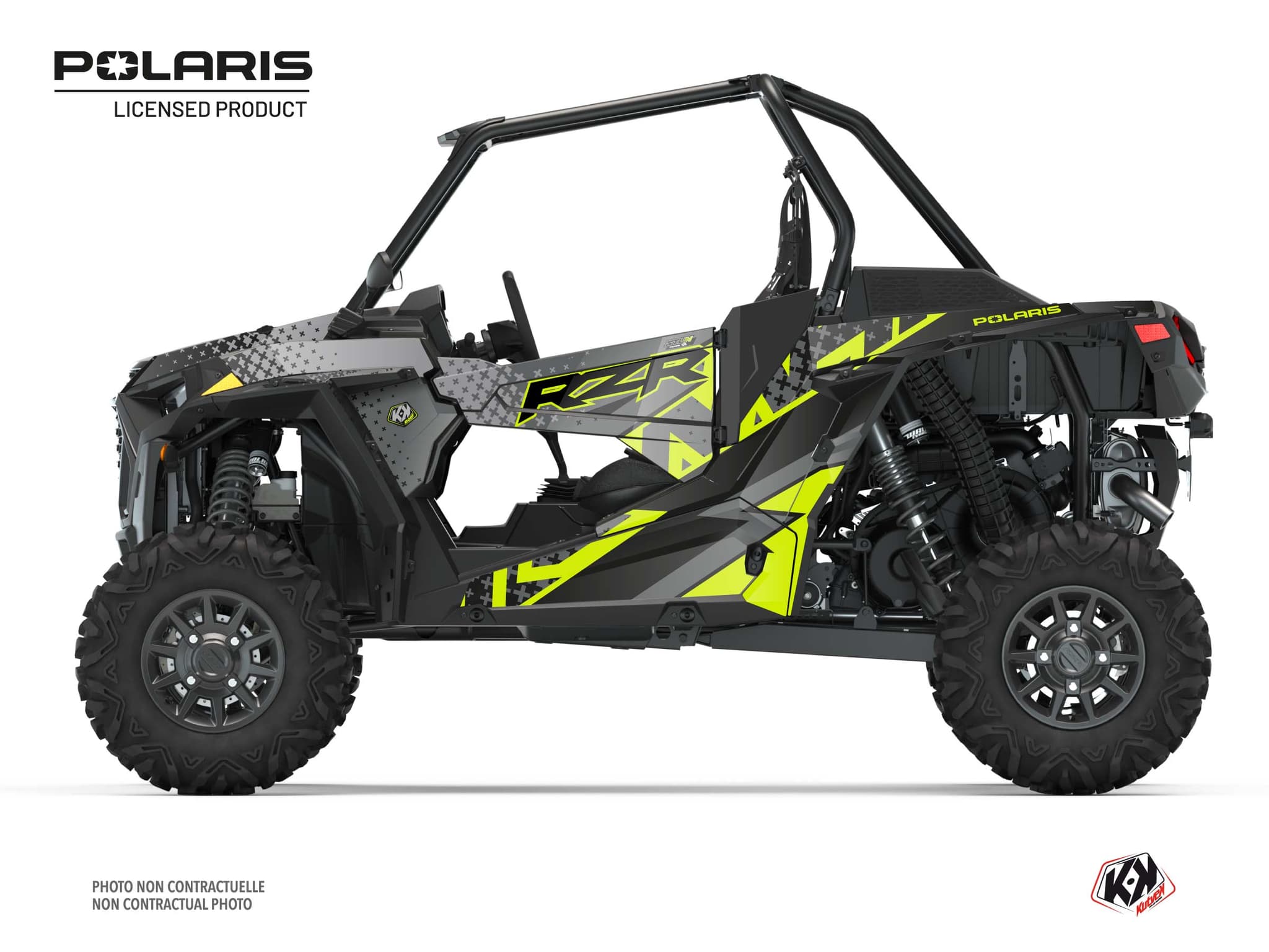 kit graphique ssv polaris rzr xp 1000 stun jaune