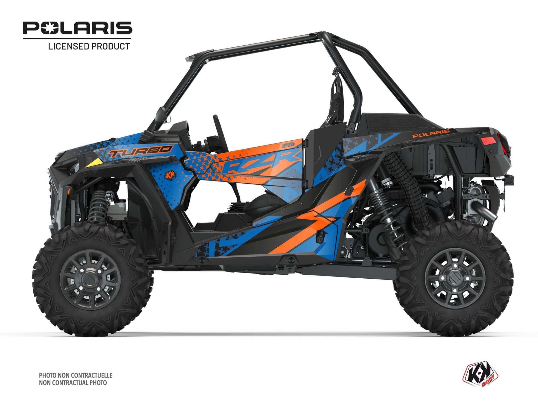 kit graphique ssv polaris rzr xp turbo stun bleu