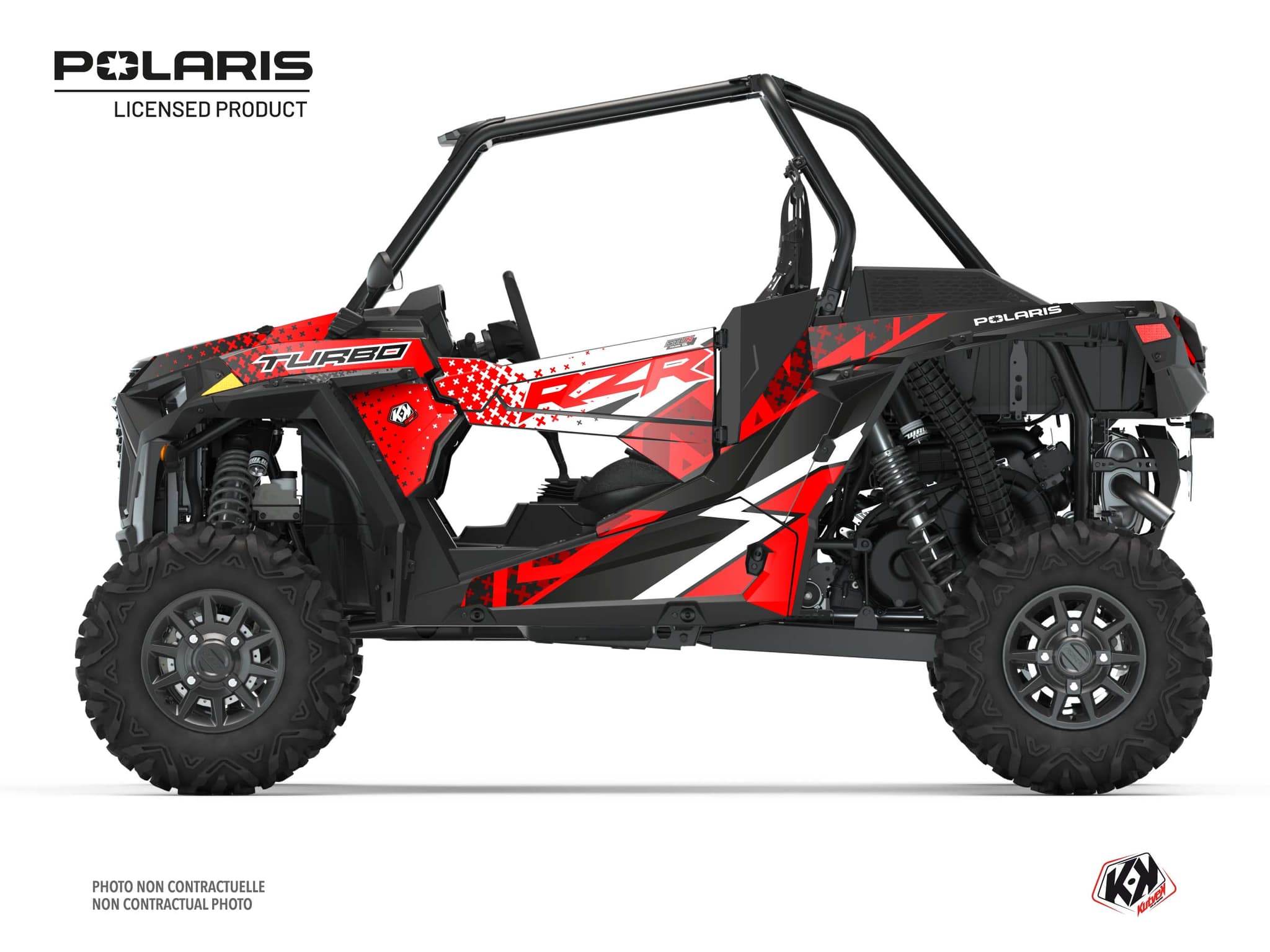 Polaris RZR XP Turbo UTV Stun Graphic Kit Red | Polaris | Kutvek