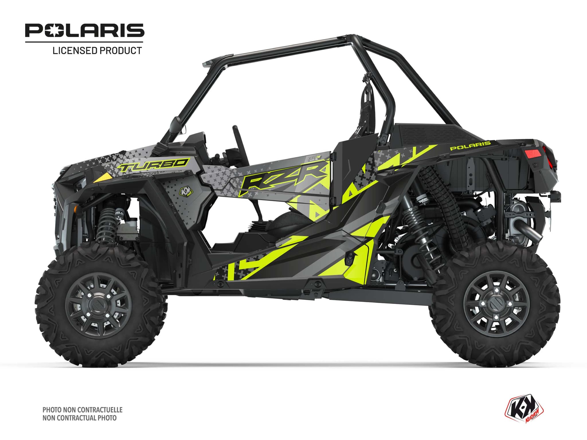 kit graphique ssv polaris rzr xp turbo stun jaune