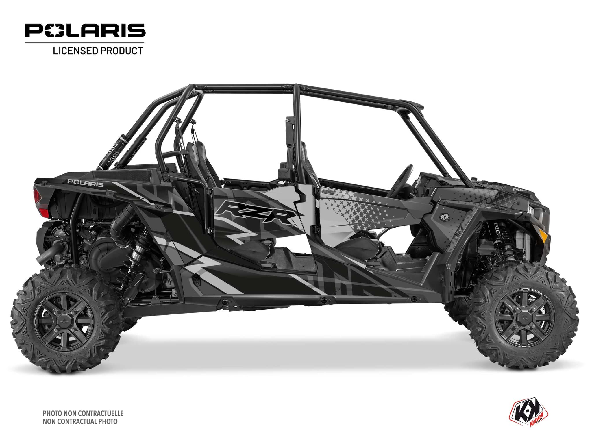 kit graphique ssv polaris rzr s 1000 4 portes stun noir