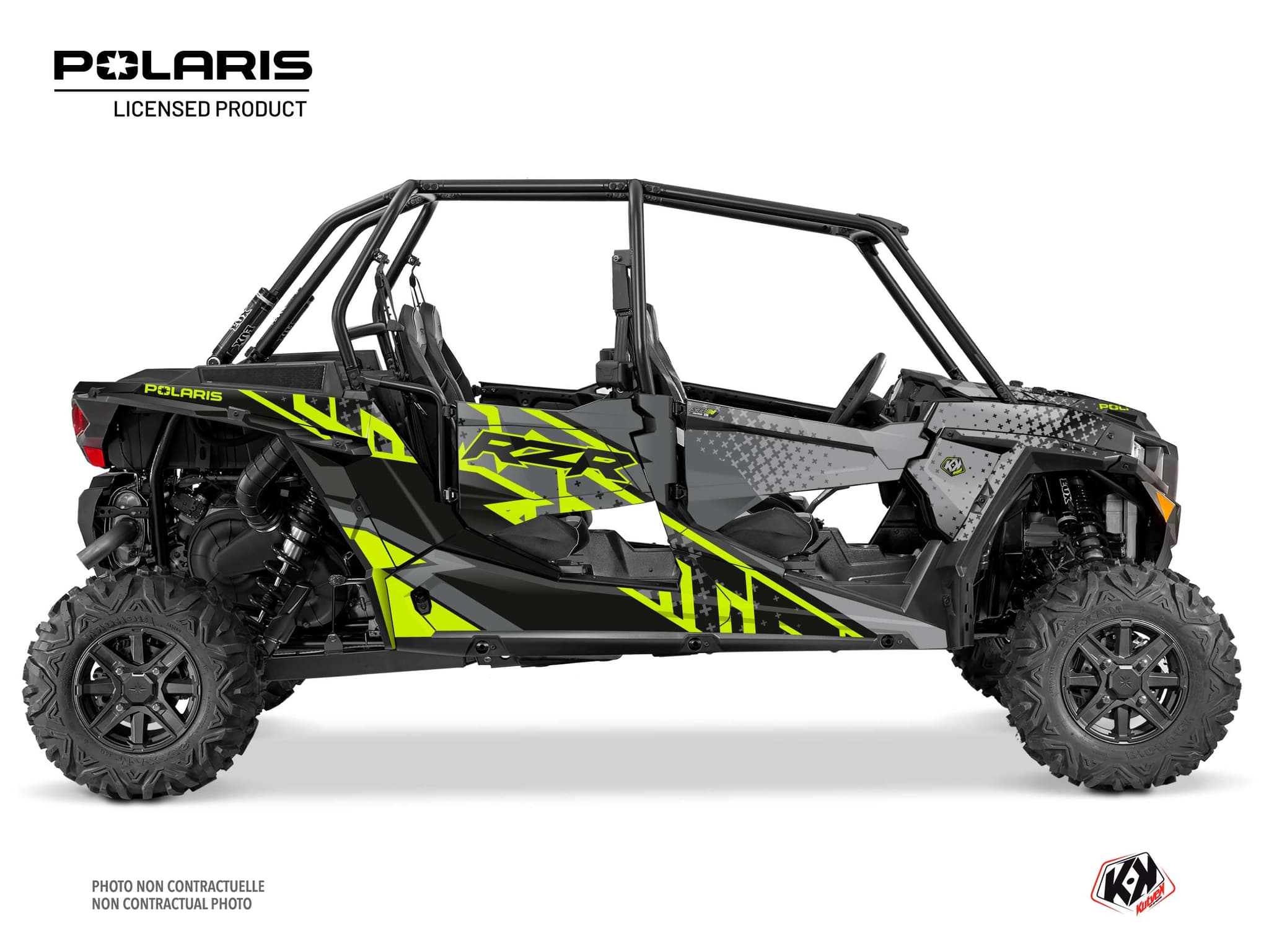 Polaris RZR XP 1000 4 doors UTV Stun Graphic Kit Yellow | Polaris | Kutvek