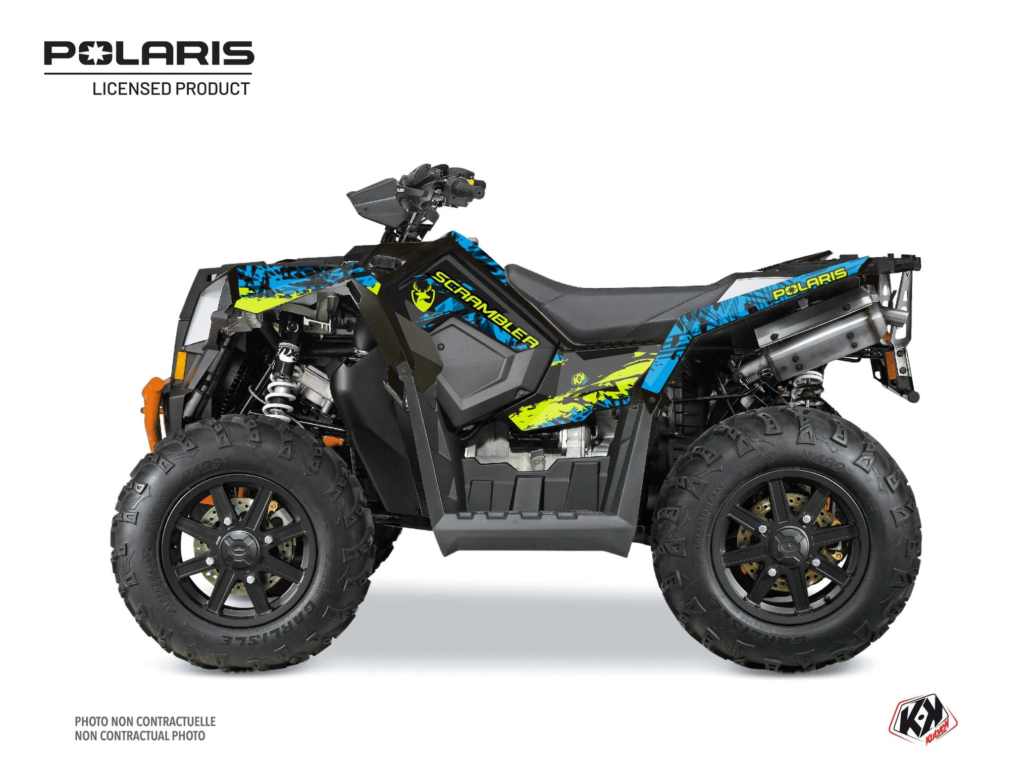 Kit graphique Quad Chaser Polaris Scrambler 850-1000 XP Bleu