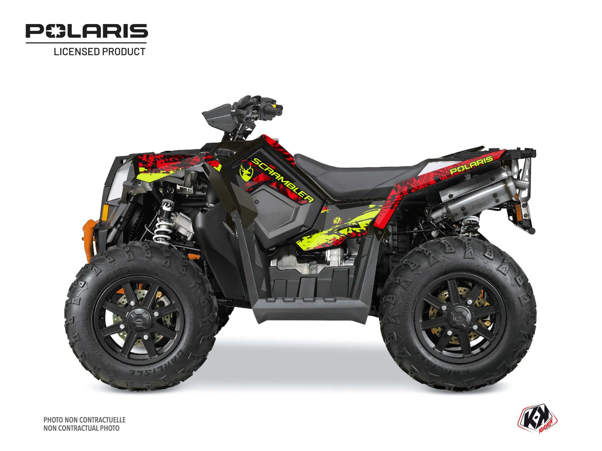 kit graphique quad polaris scrambler 1000 xp chaser noir