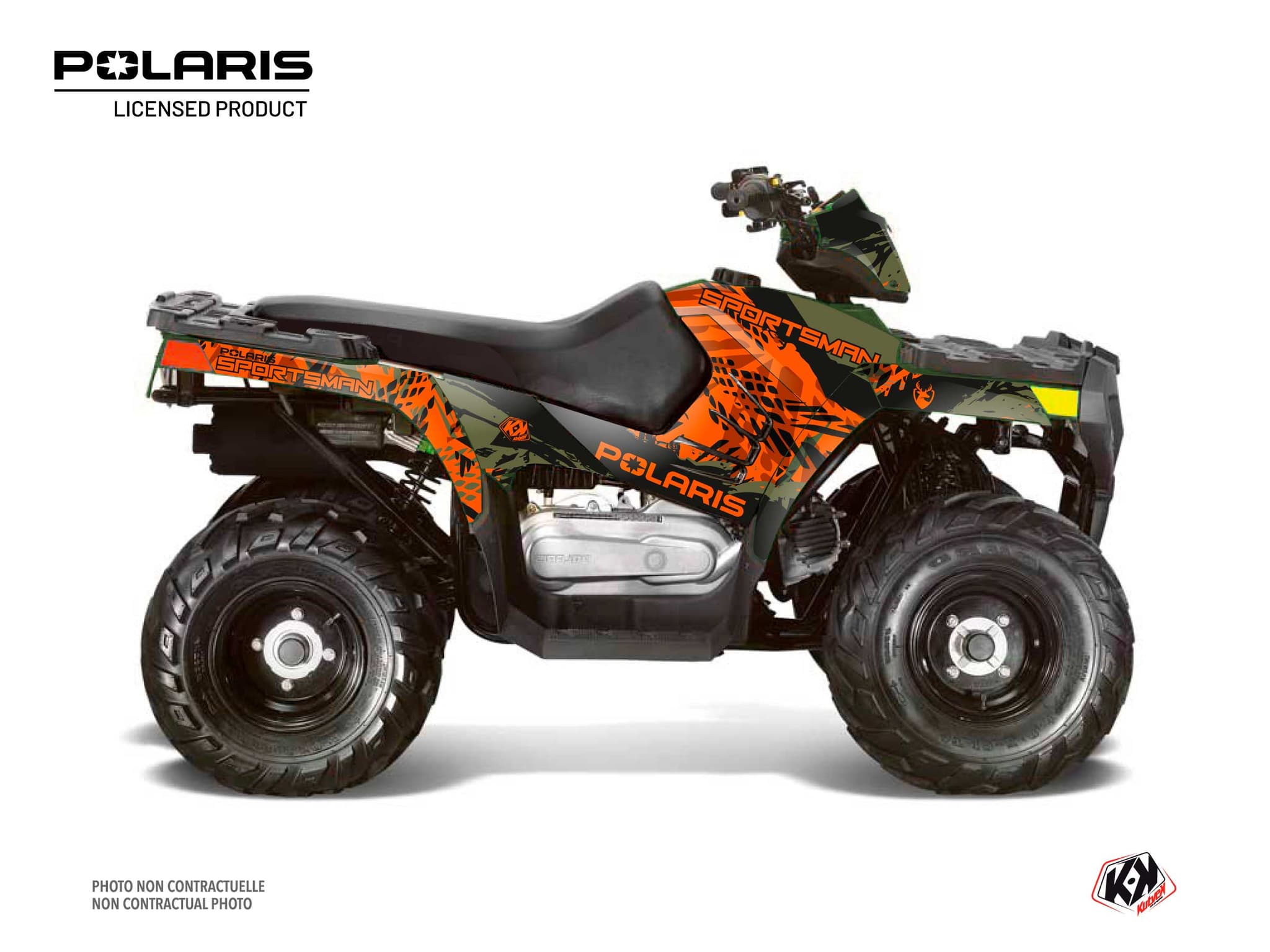 kit graphique quad polaris sportsman 90 chaser vert | Polaris | Kutvek