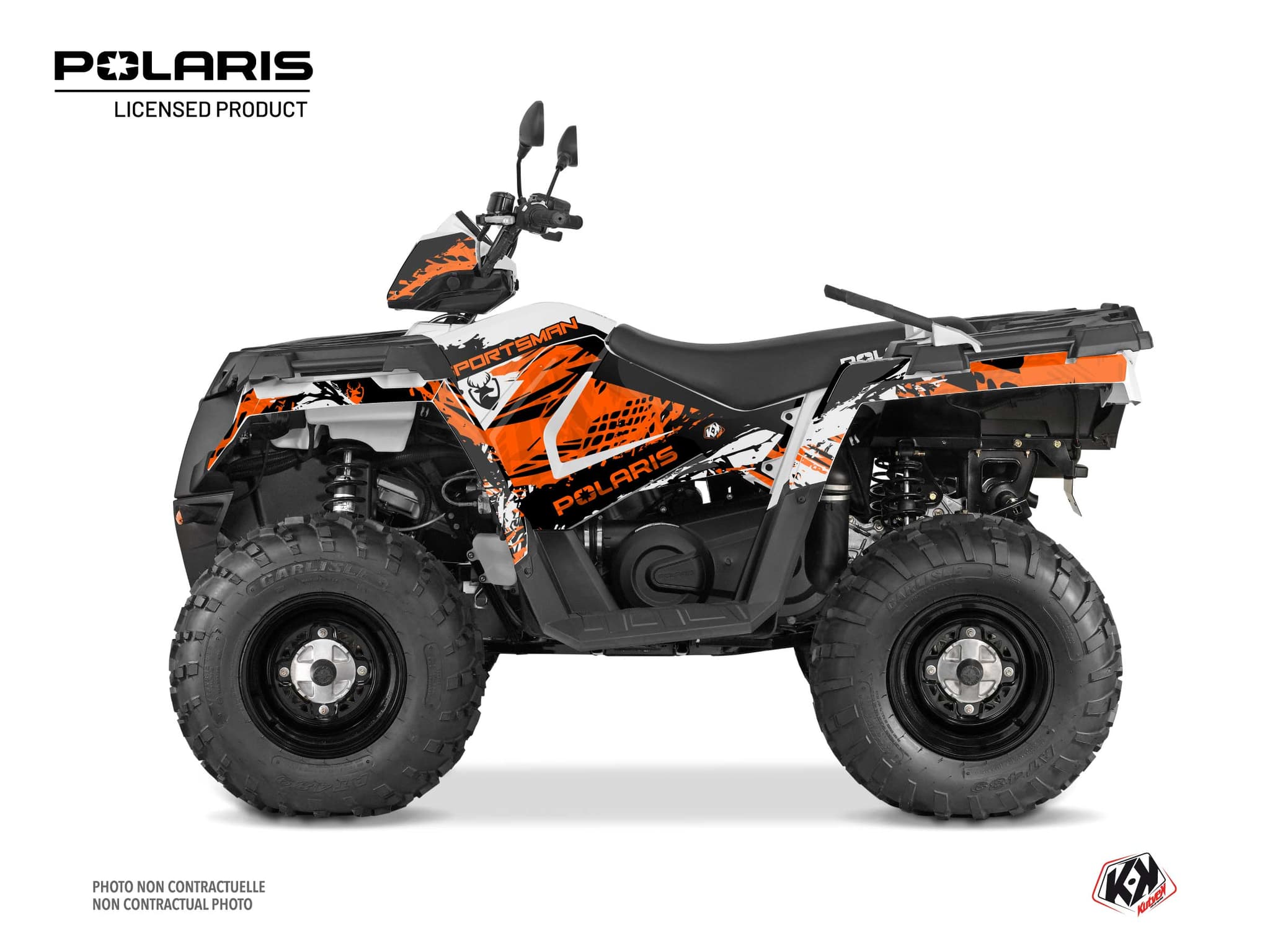 Kit graphique Quad Chaser Polaris 570 Sportsman Touring Blanc